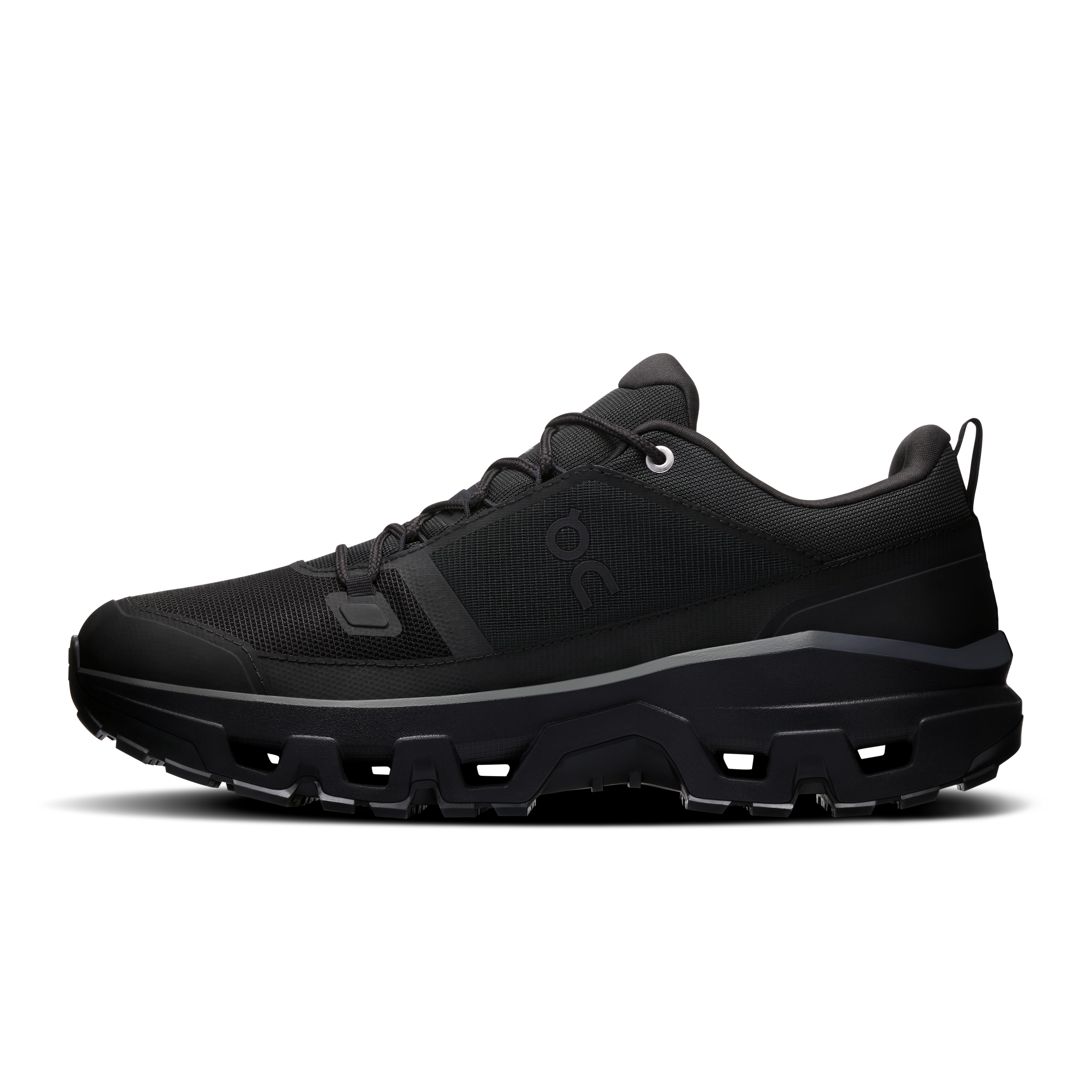 On Cloudrock Low Waterproof Black & Black Men Hiking Shoes