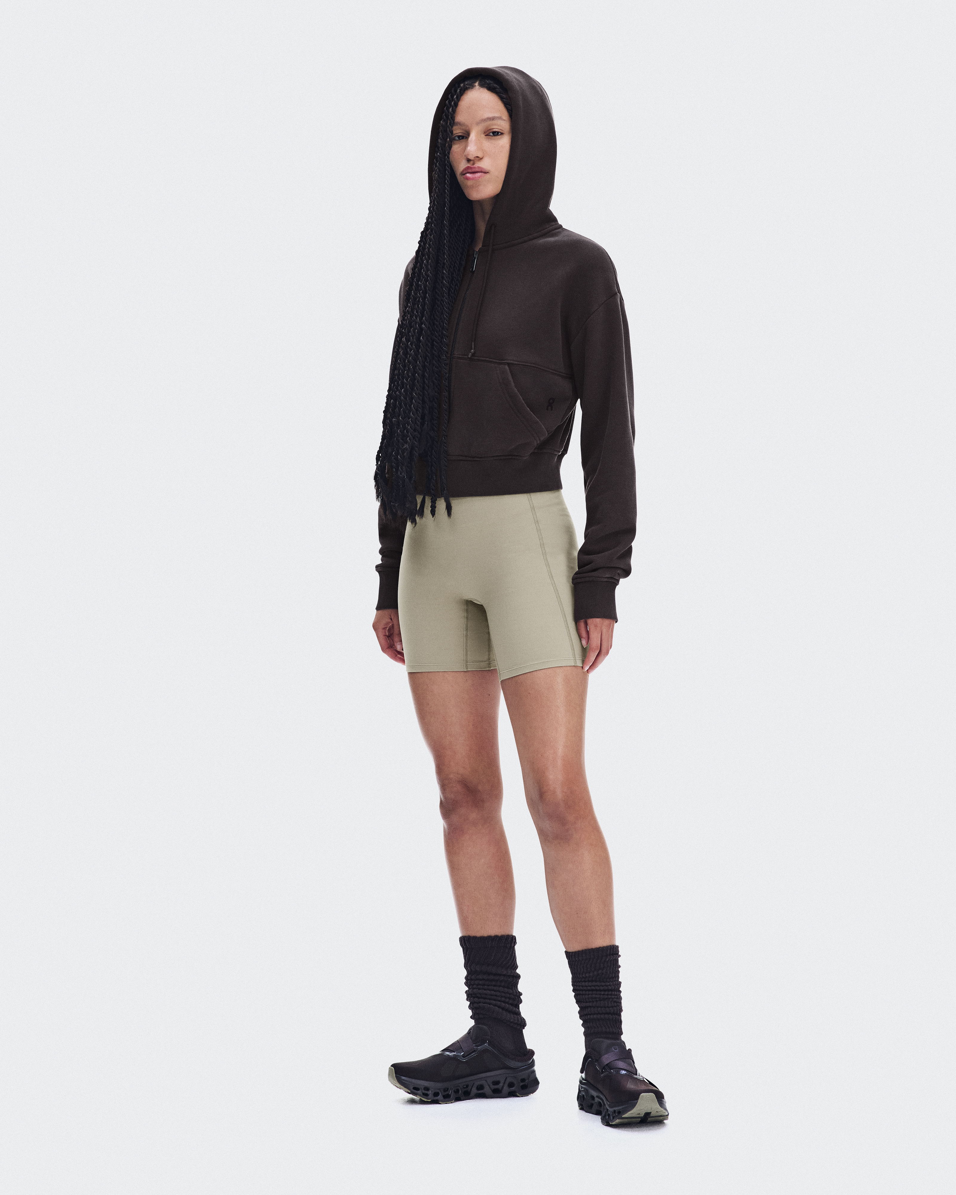 Club Collective Full Zip Hoodie FKA in Espresso
