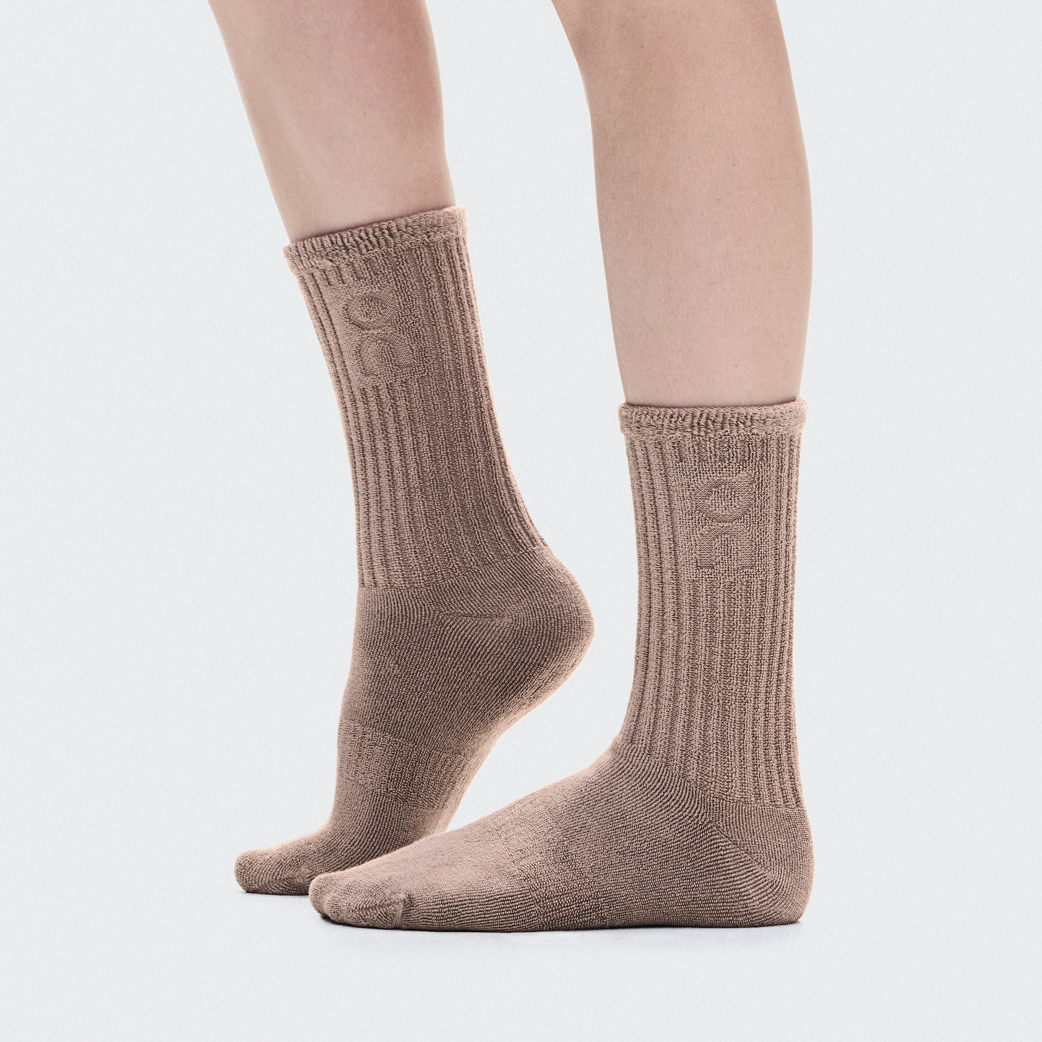 On Terry Sock High Clay Unisex – All-day wear, super-soft, arch-support Socks