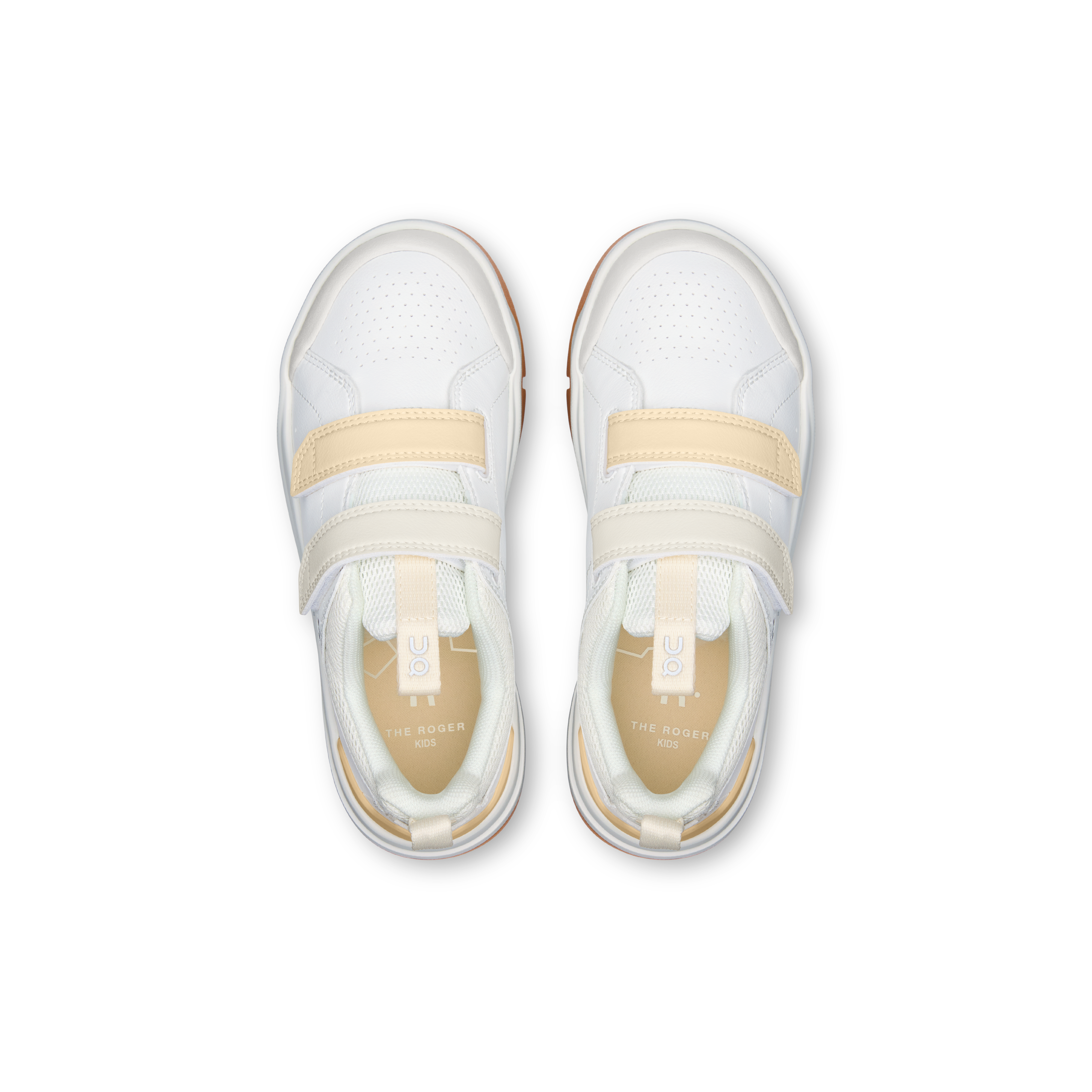 On THE ROGER Kids White & Blonde Kids Active life Shoes