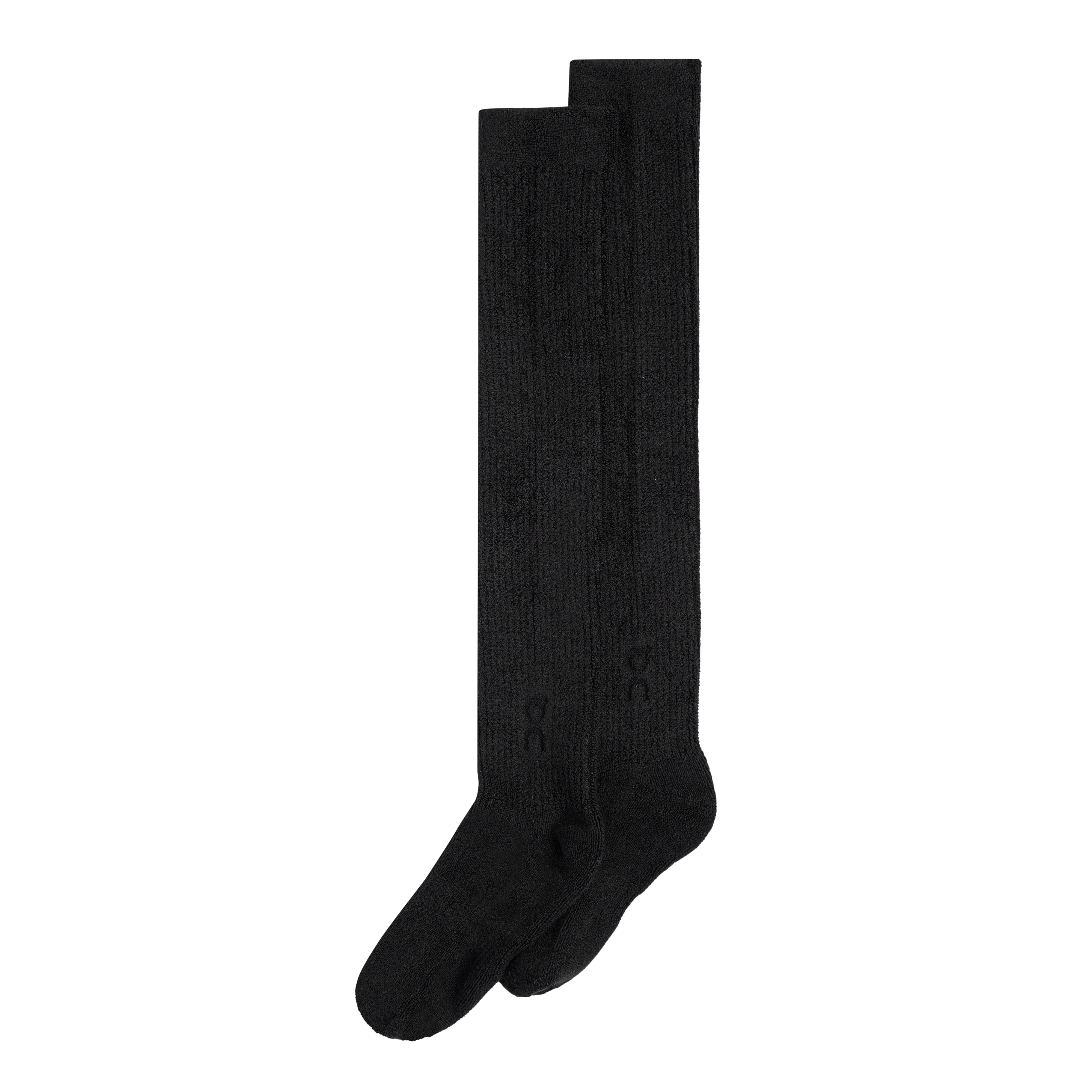 Terry Sock Knee High in Black