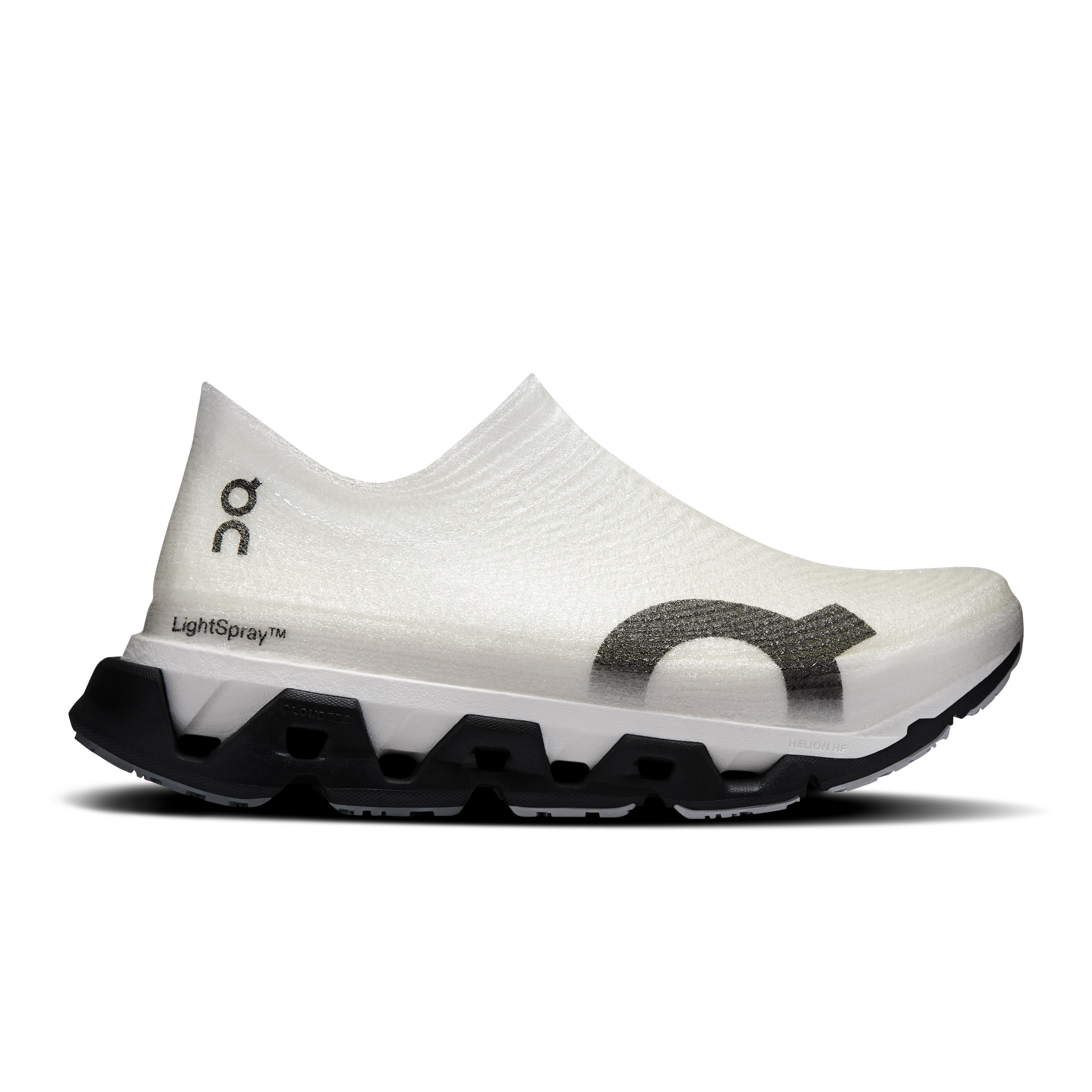 LightSpray Cloudmonster 3 Hyper Road Running Shoe in Black/Apollo