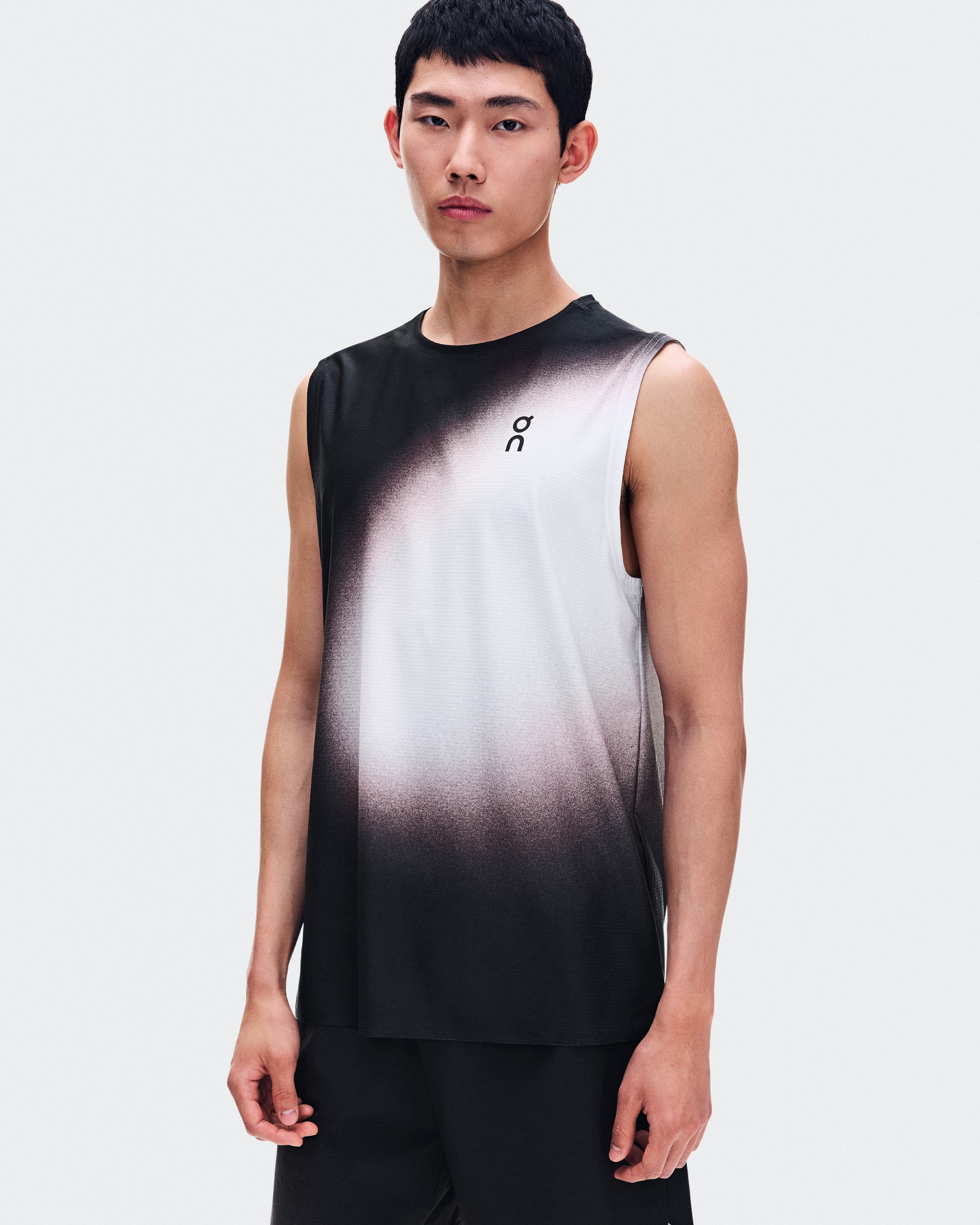 On Court Tank Swing Black & Mulberry Men Tops and t-shirts