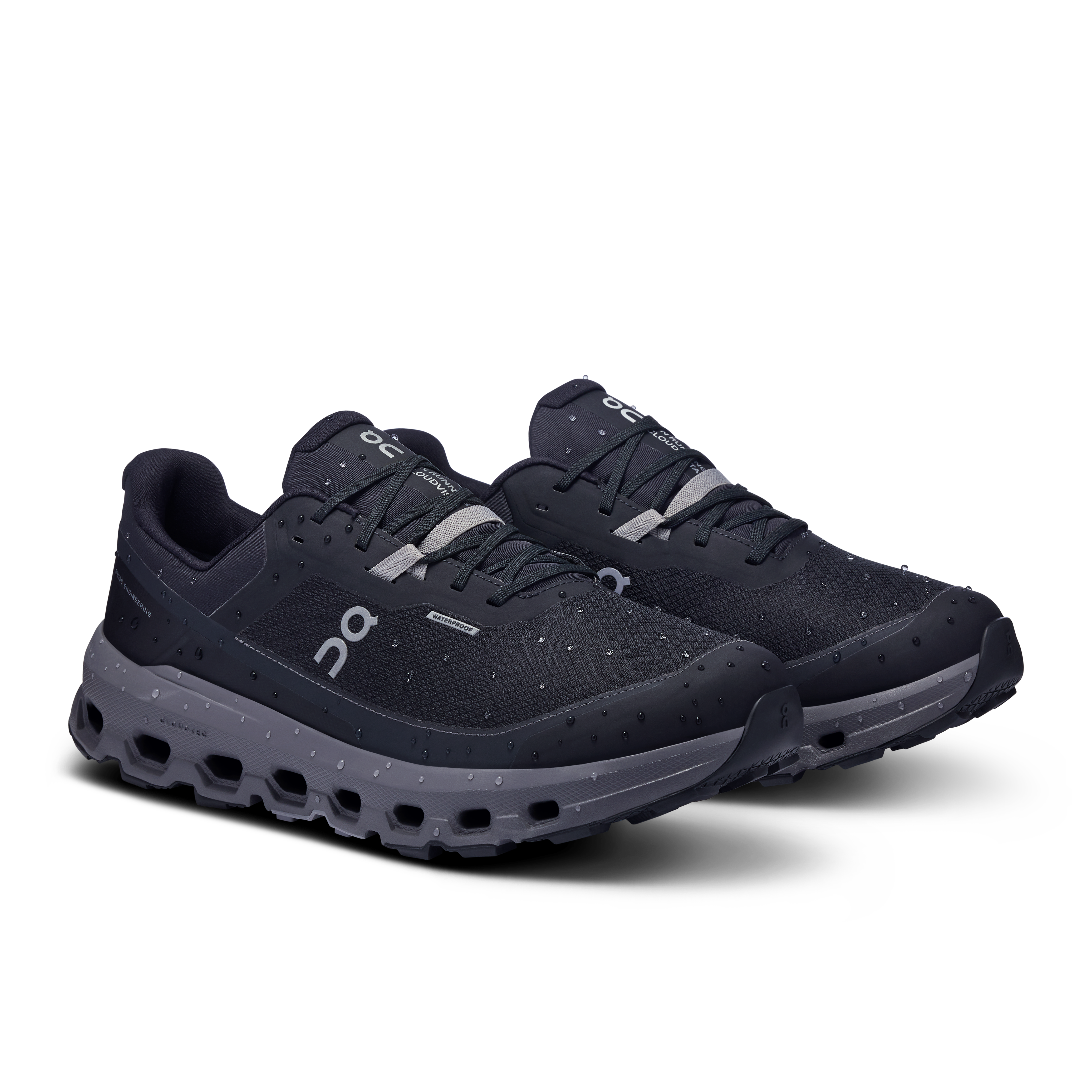 On Cloudvista 2 Waterproof Black & Eclipse Men Trail running Shoes