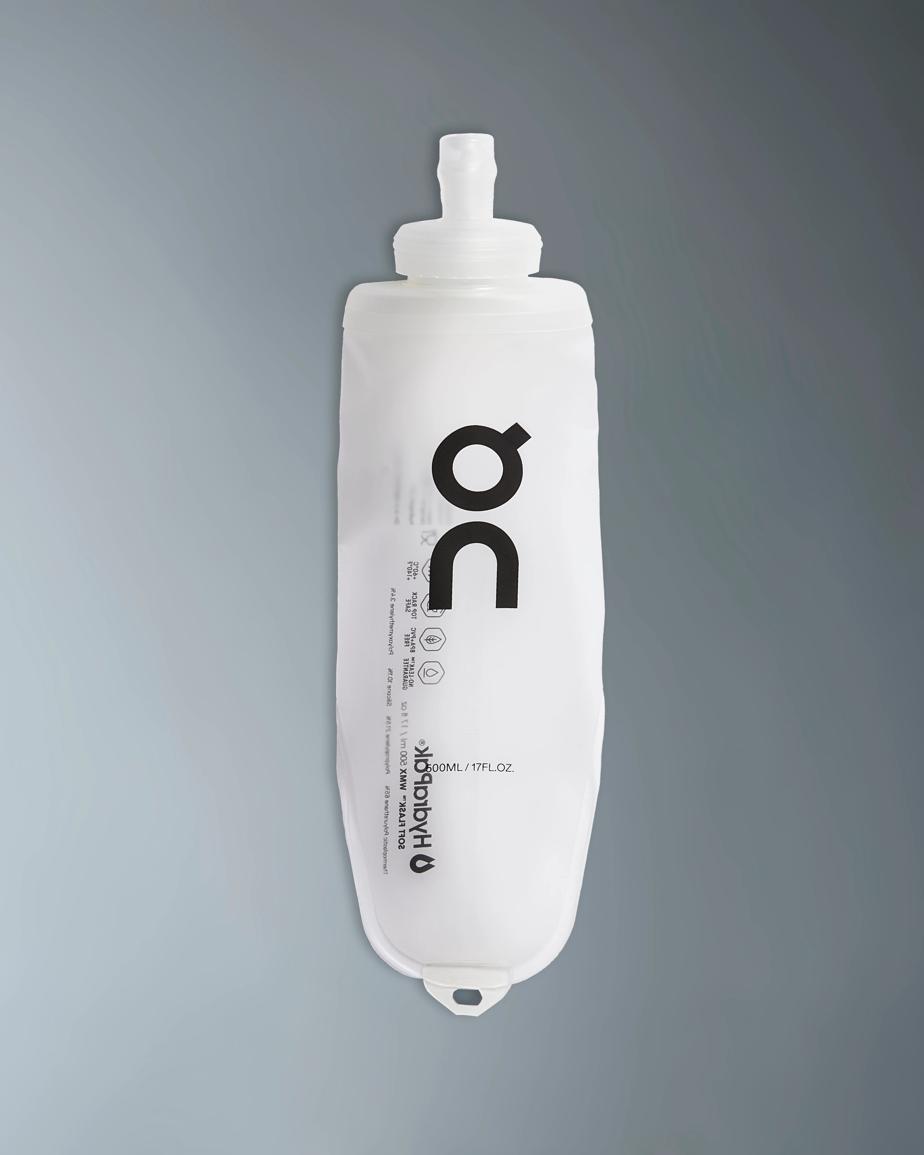On Soft Flask 500ml Translucent & Black Unisex Flasks