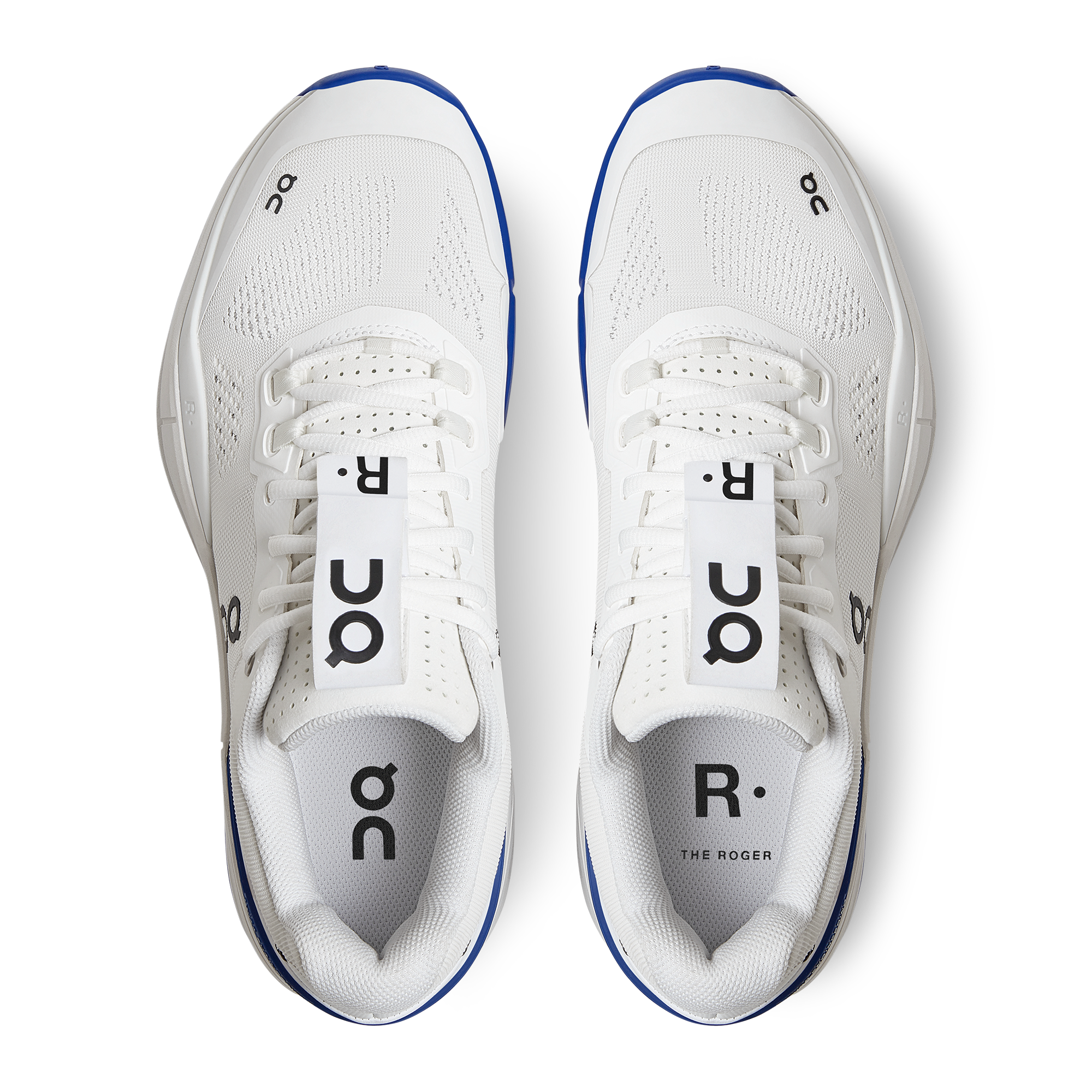 The Roger Pro in the Indigo White colorway, shot from above.