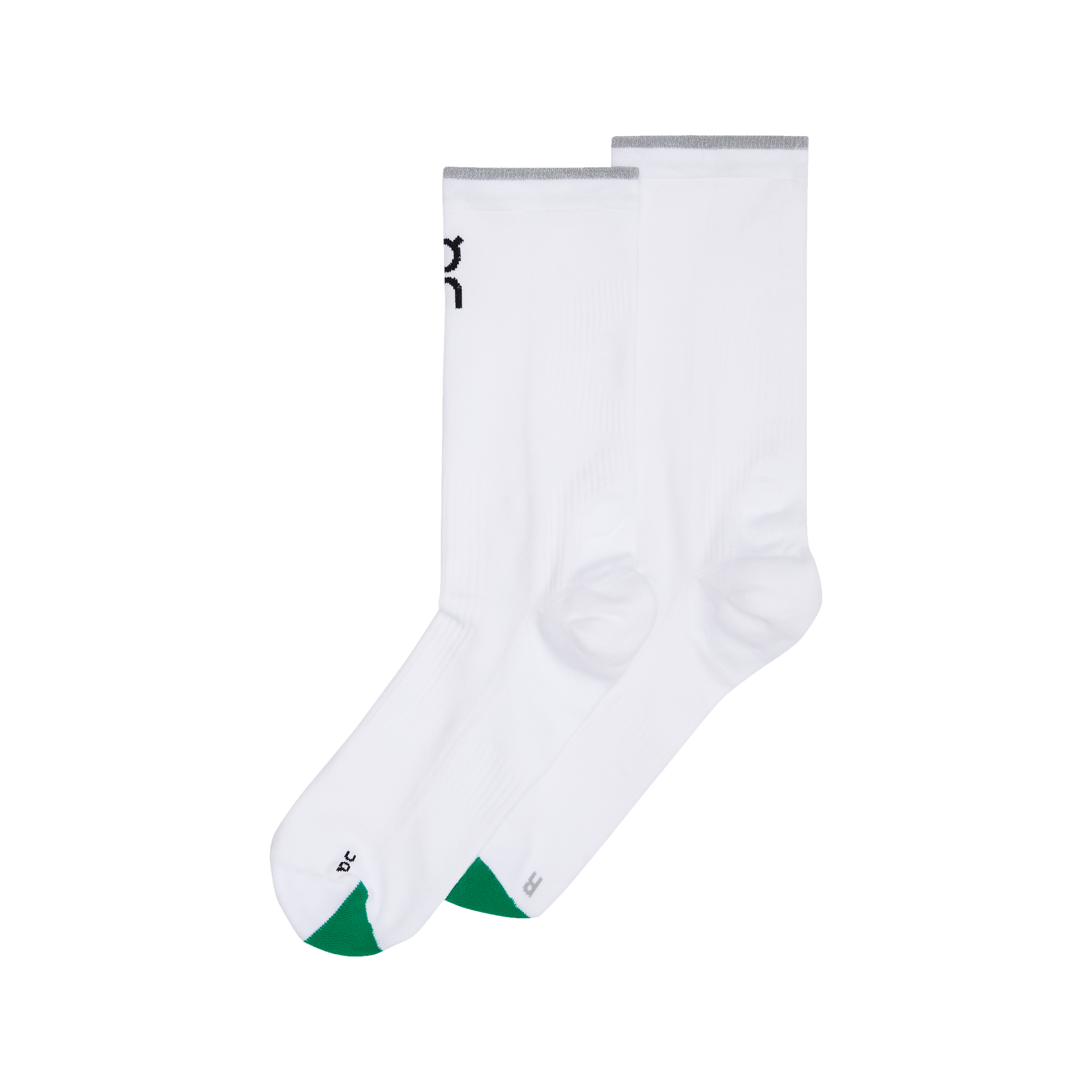 Elite Run Sock High in White/Ivory