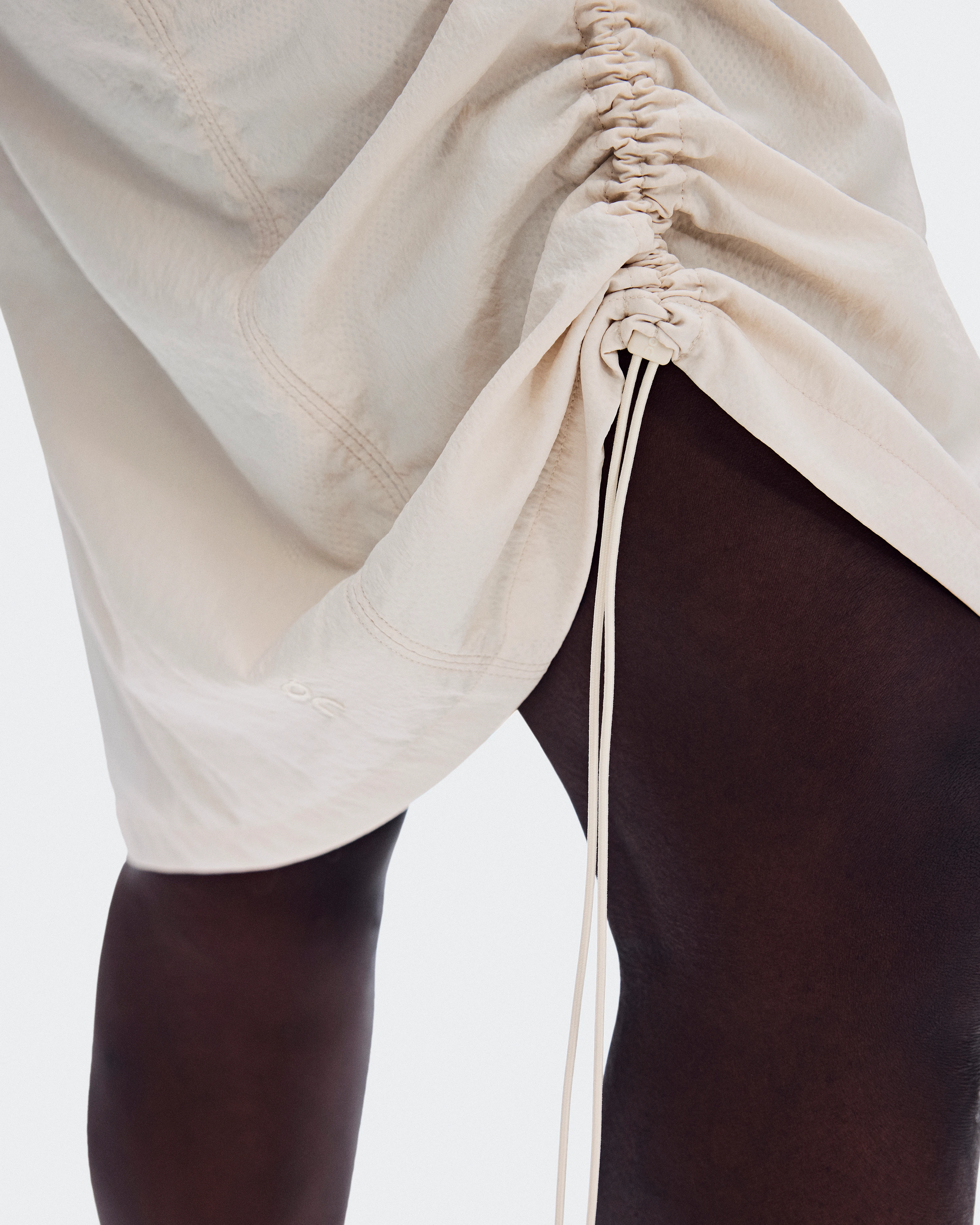 On Drawstring Midi Skirt Grain Women Skirts