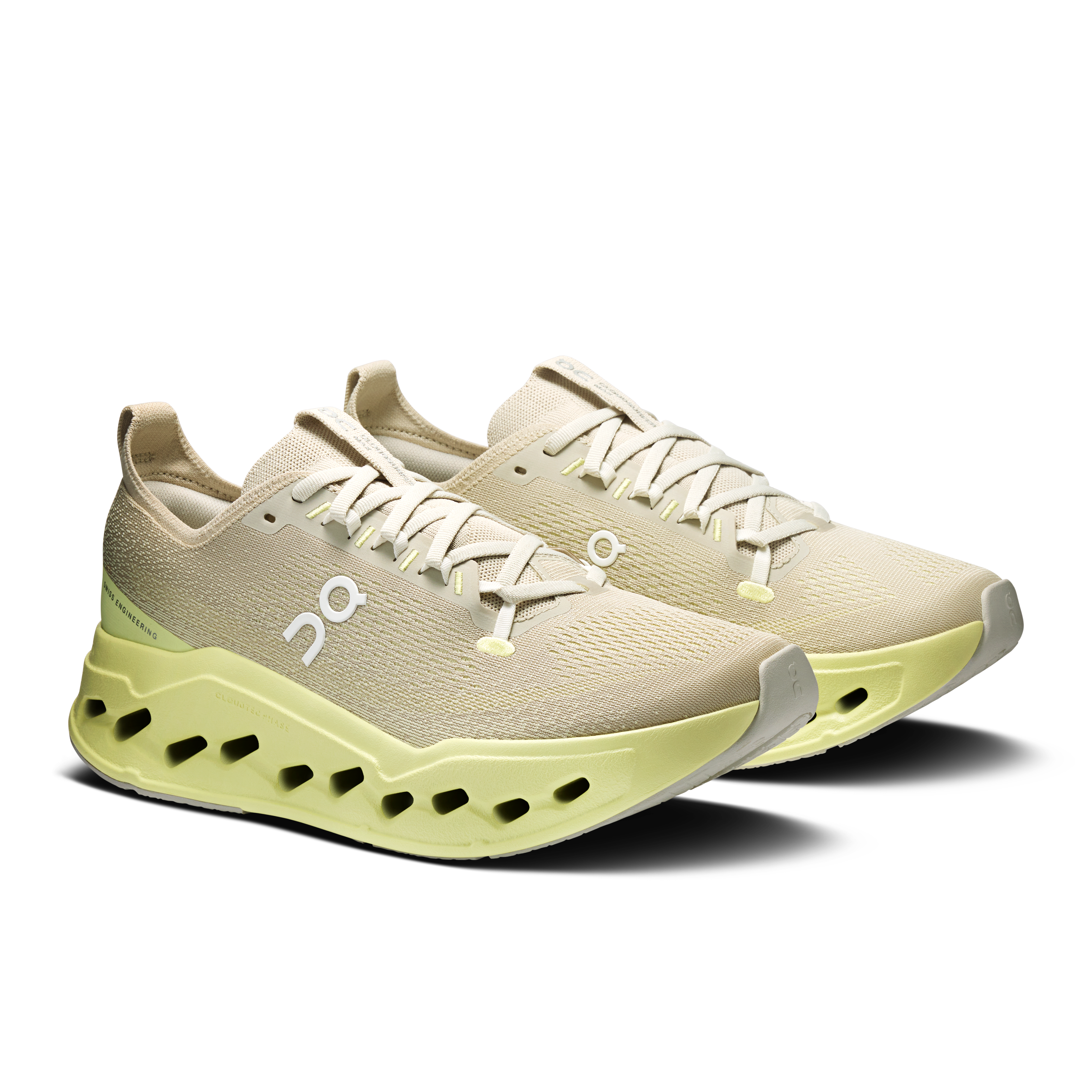On Cloudsurfer Max Pelican & Limelight Men Road running Shoes