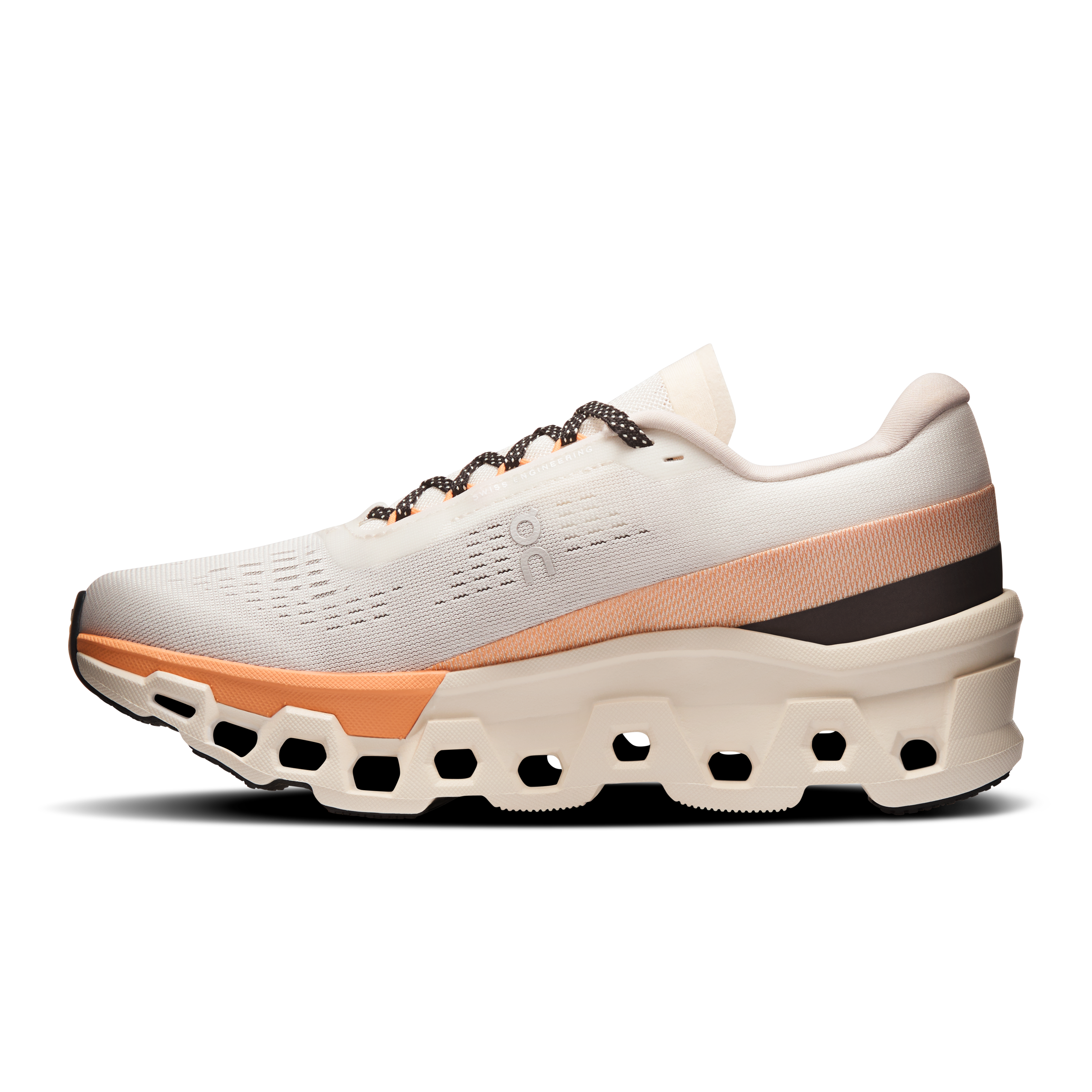On Cloudmonster 2 Ivory & Tangerine Women Road running Shoes