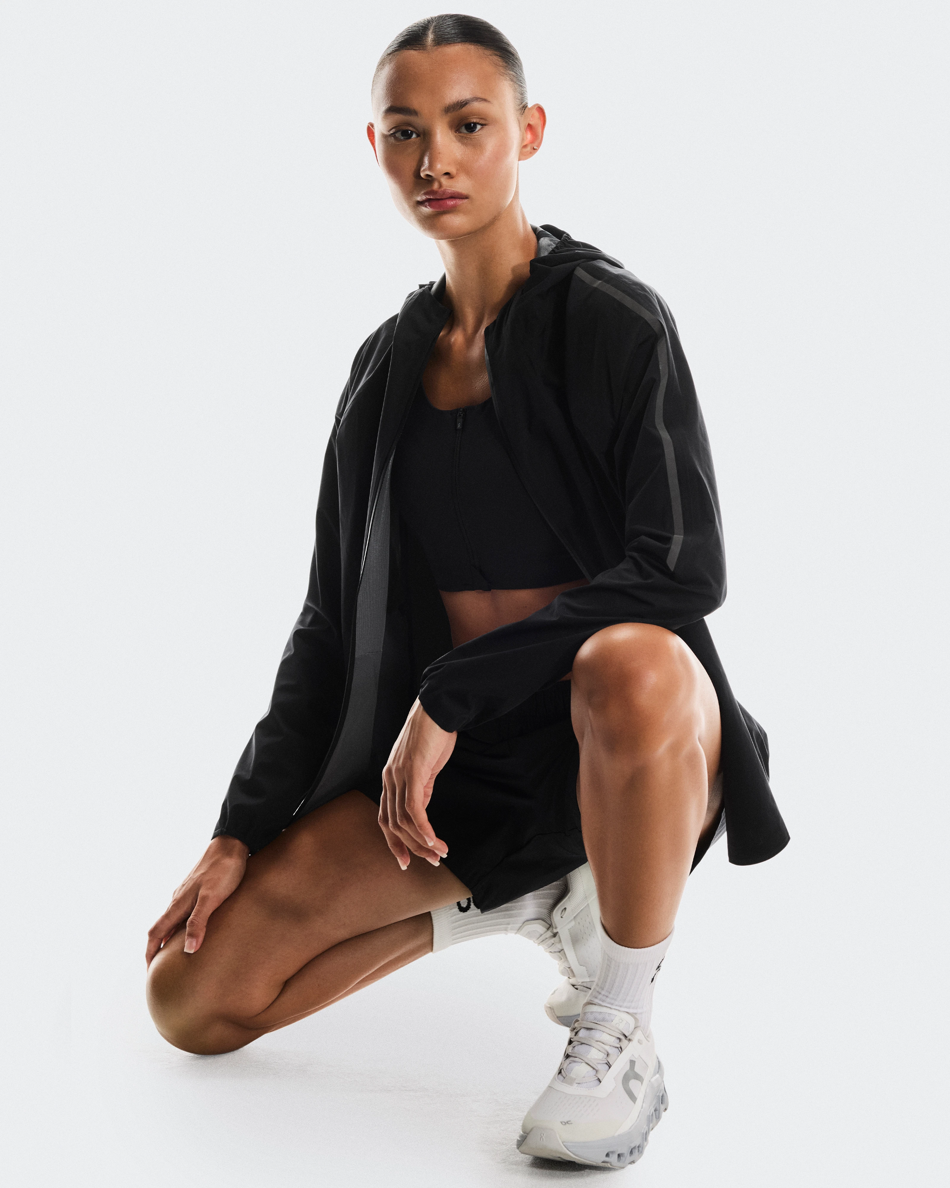 On Performance Jacket Waterproof Black Women Jackets