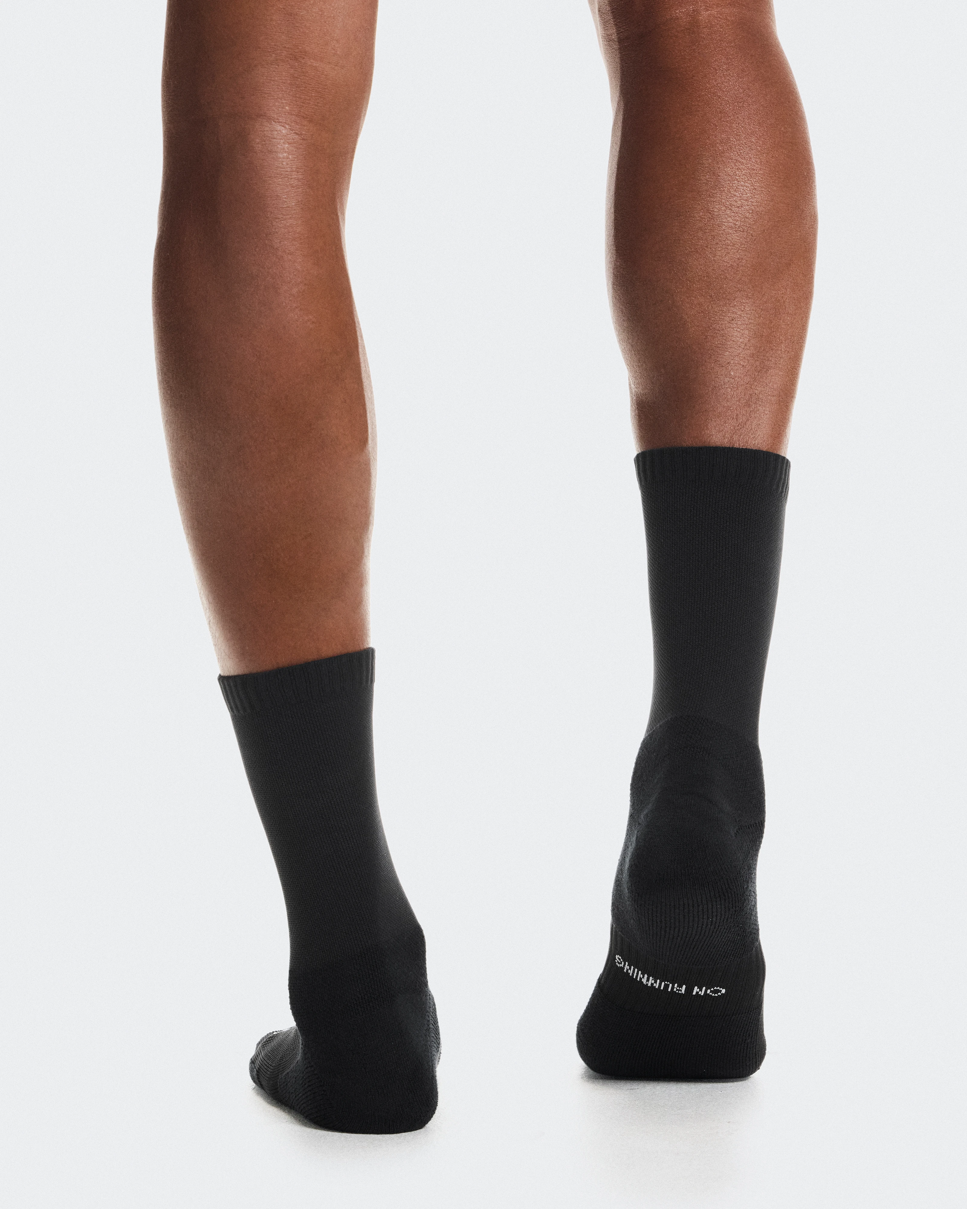 On Core Run Sock High 2P Black Unisex Socks