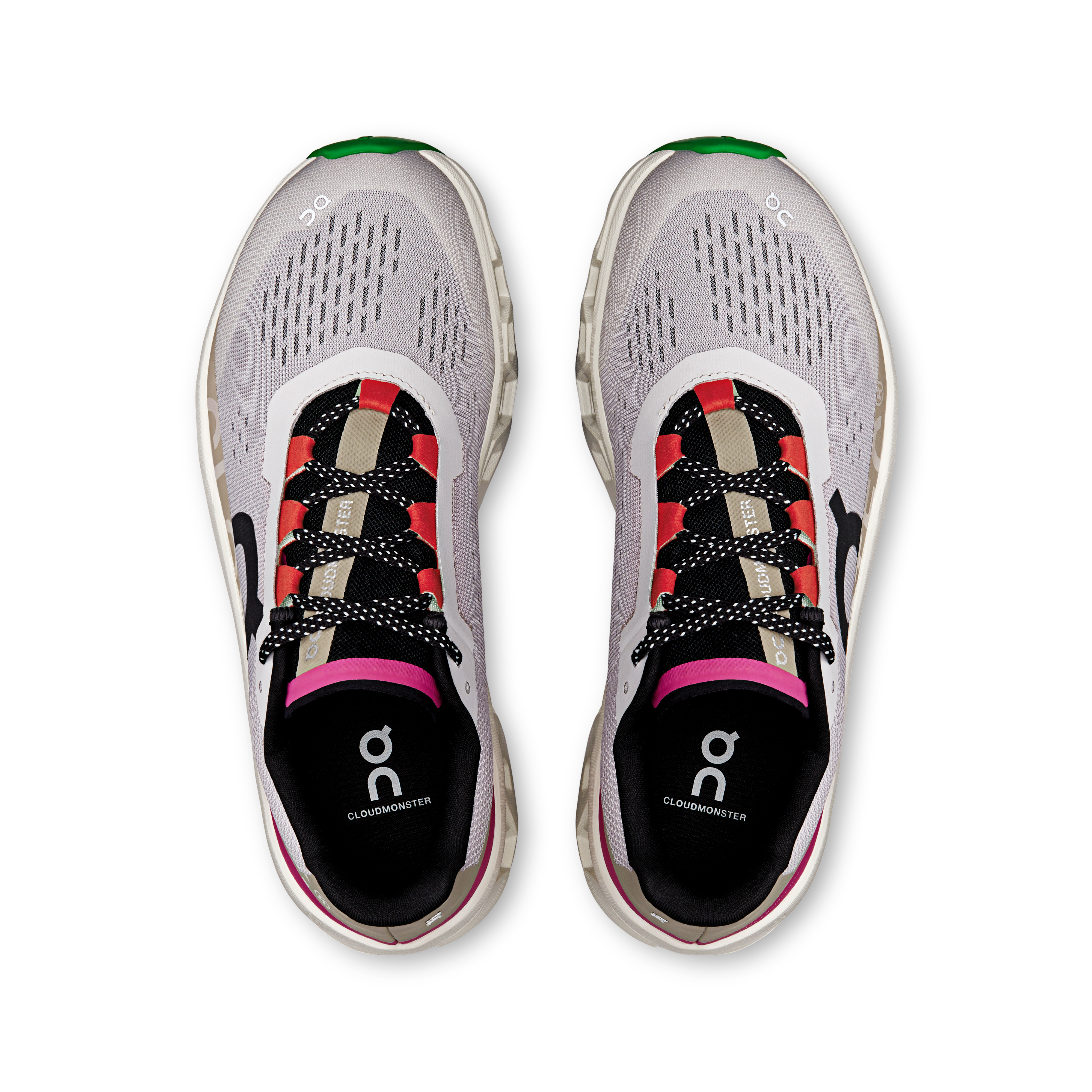 On Cloudmonster Silver & Ivory Women Road running Shoes