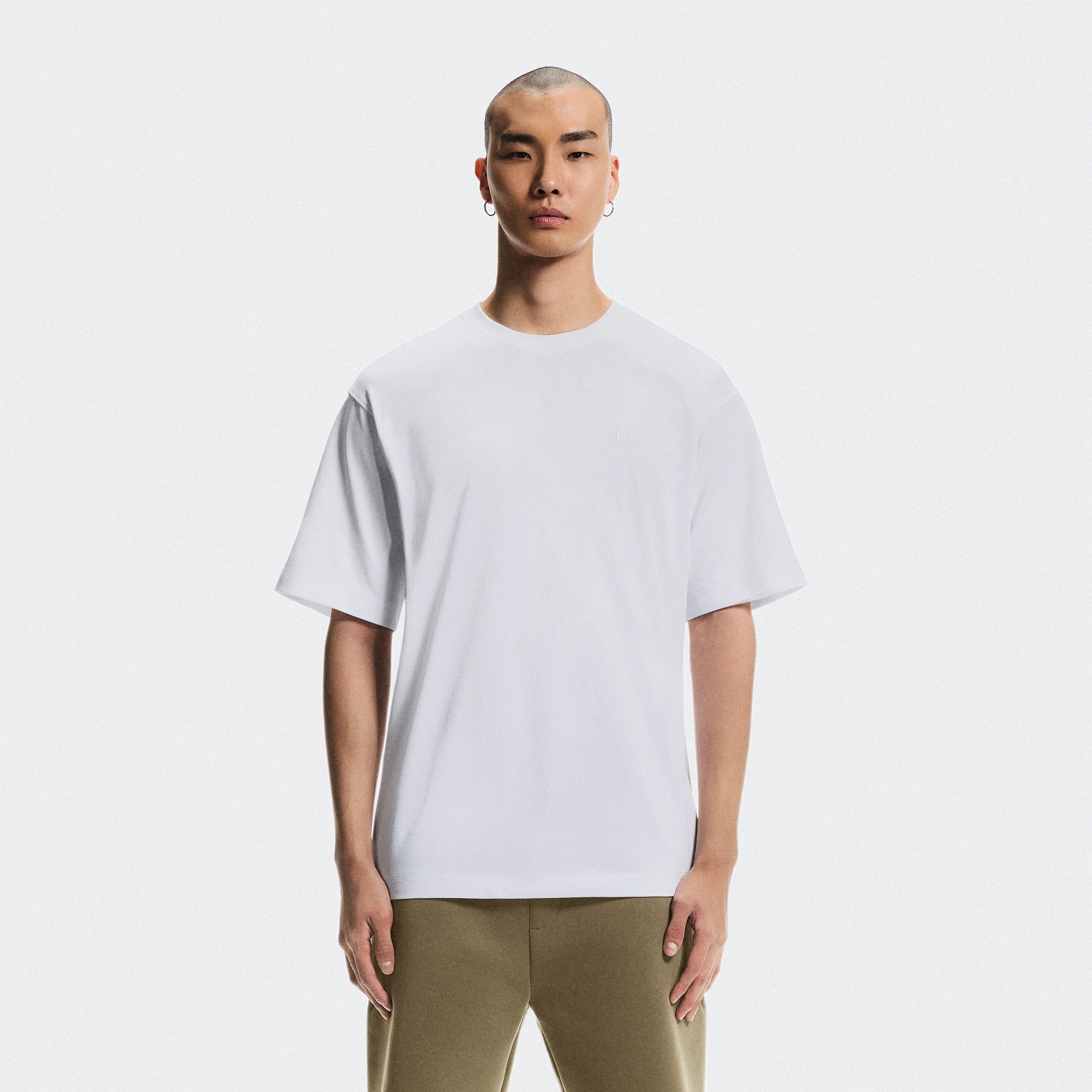 On Club Collective-T Geo White Men – All-day comfort Tops and t-shirts