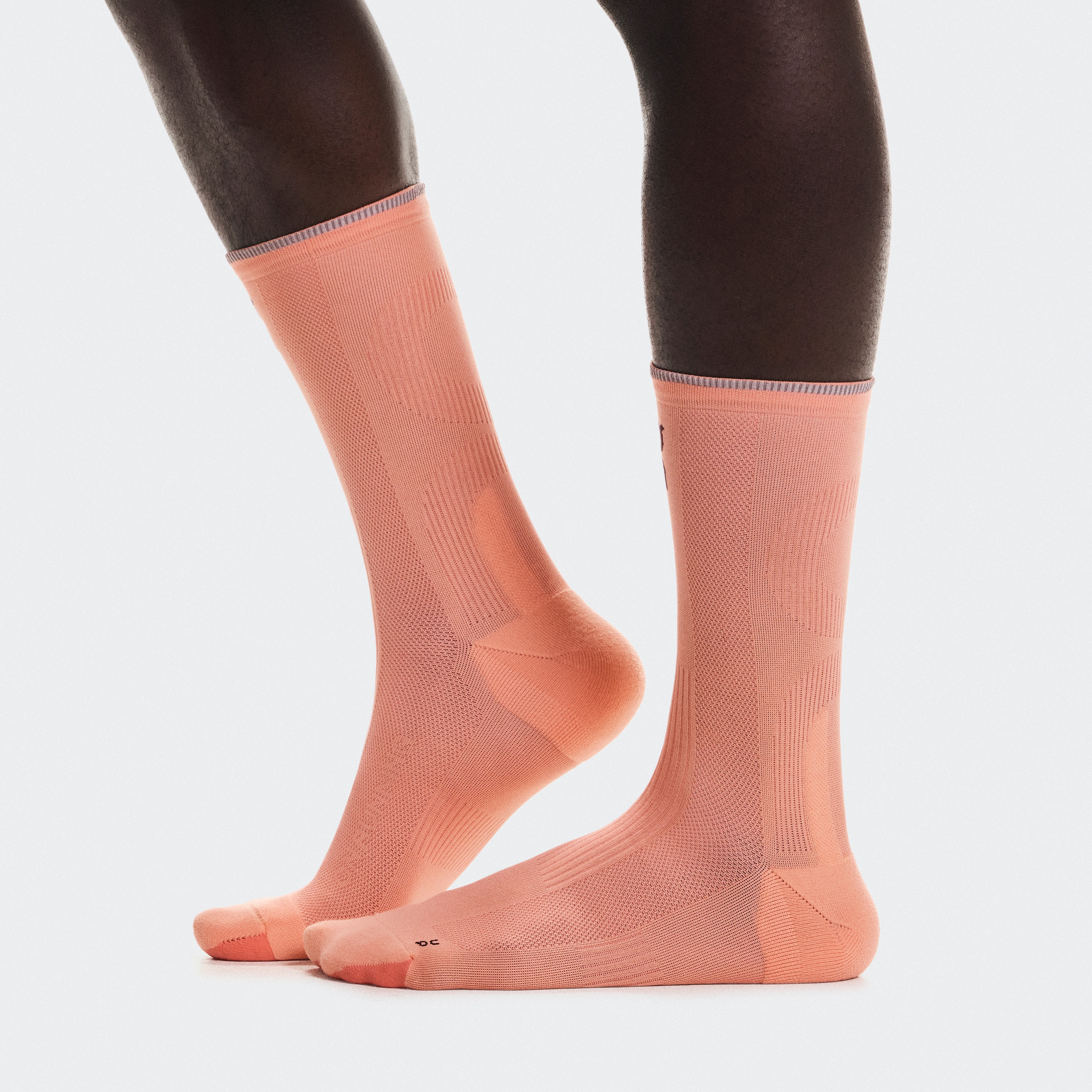 On Elite Run Sock High Sunstone & Reef Unisex – Racing, moisture-wicking, breathable Socks
