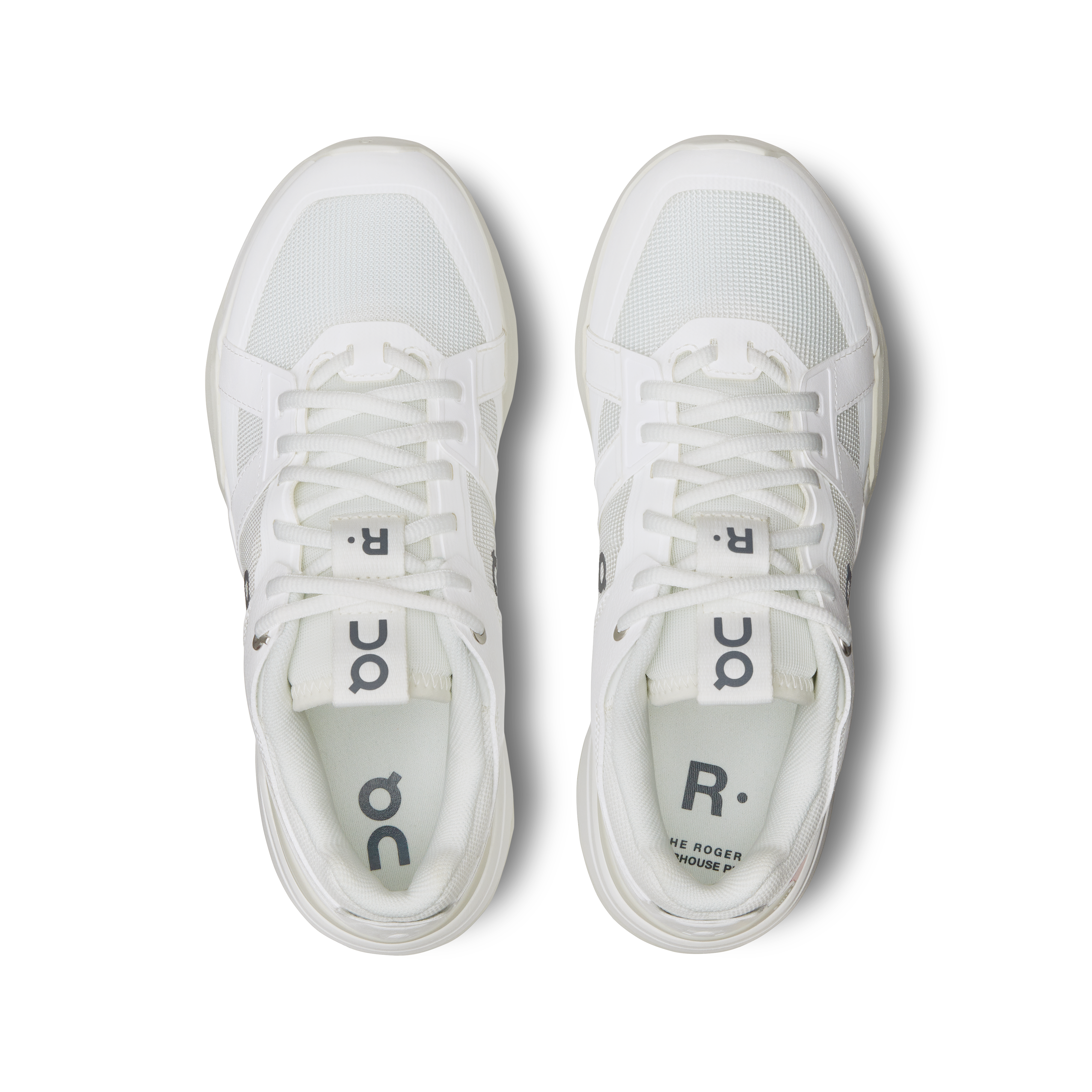 On THE ROGER Clubhouse Pro White & Ice Women Tennis Shoes