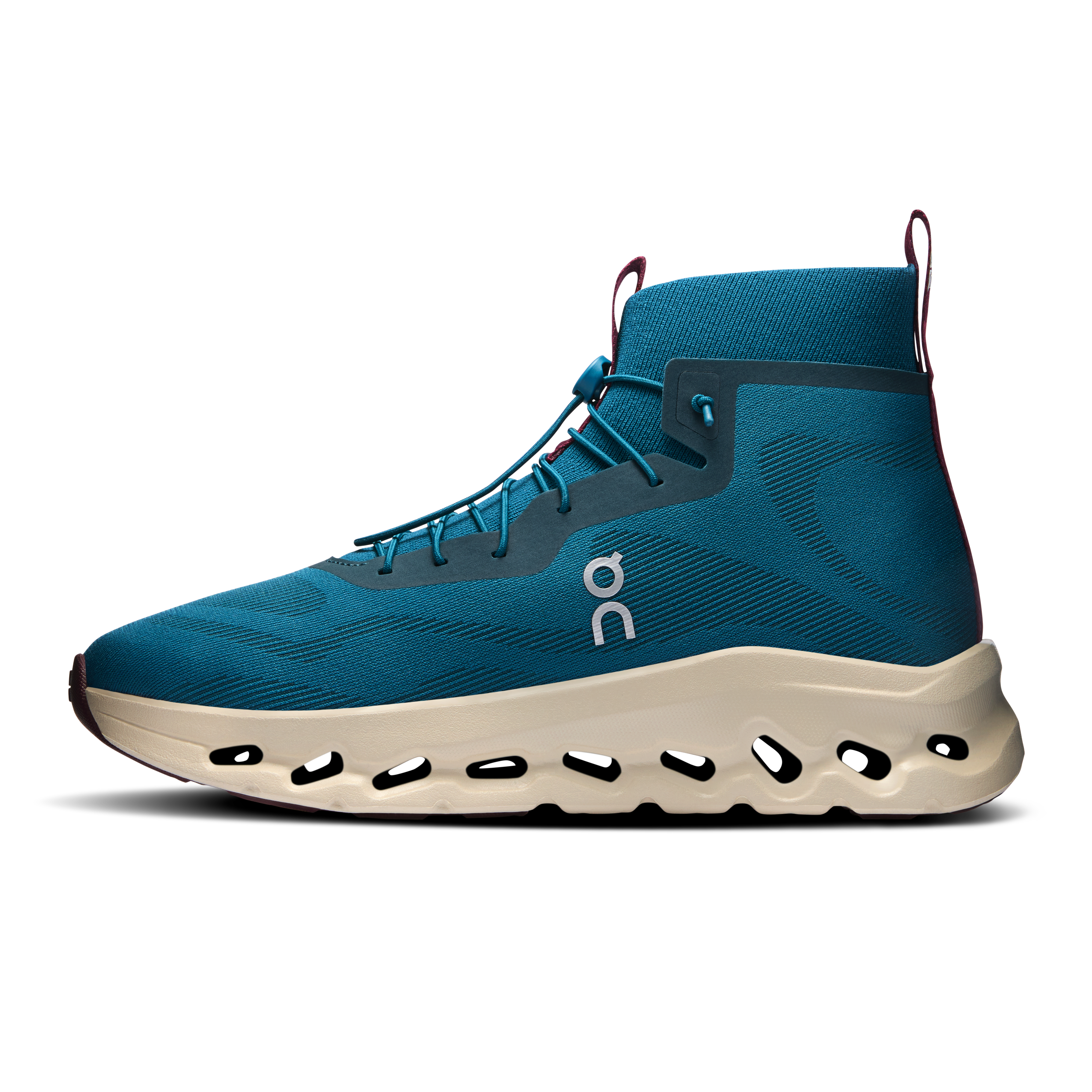 On Cloudtilt Hi LOEWE Teal & Oatmeal | Burgundy Men Active life Shoes