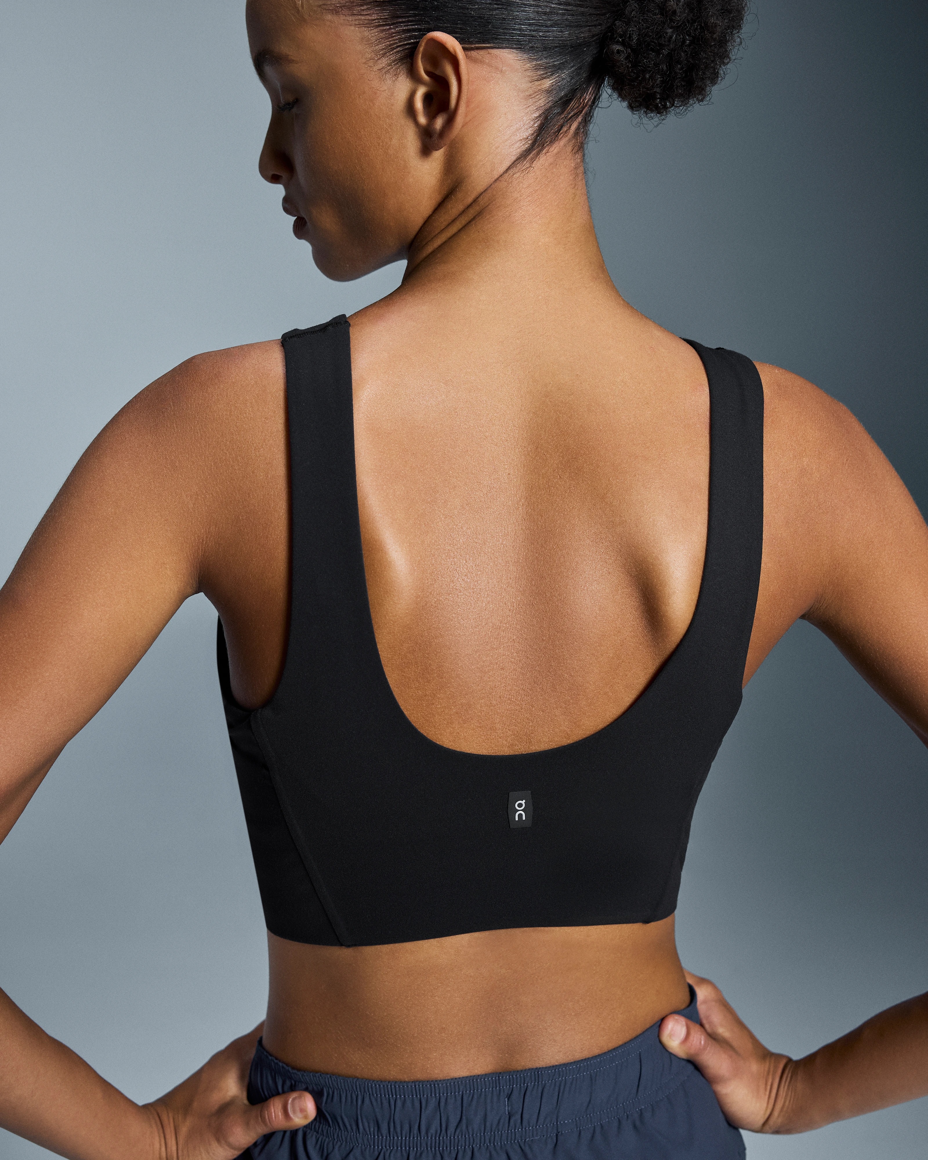 On Core 2-in-1 Crop Black Women Tops and t-shirts