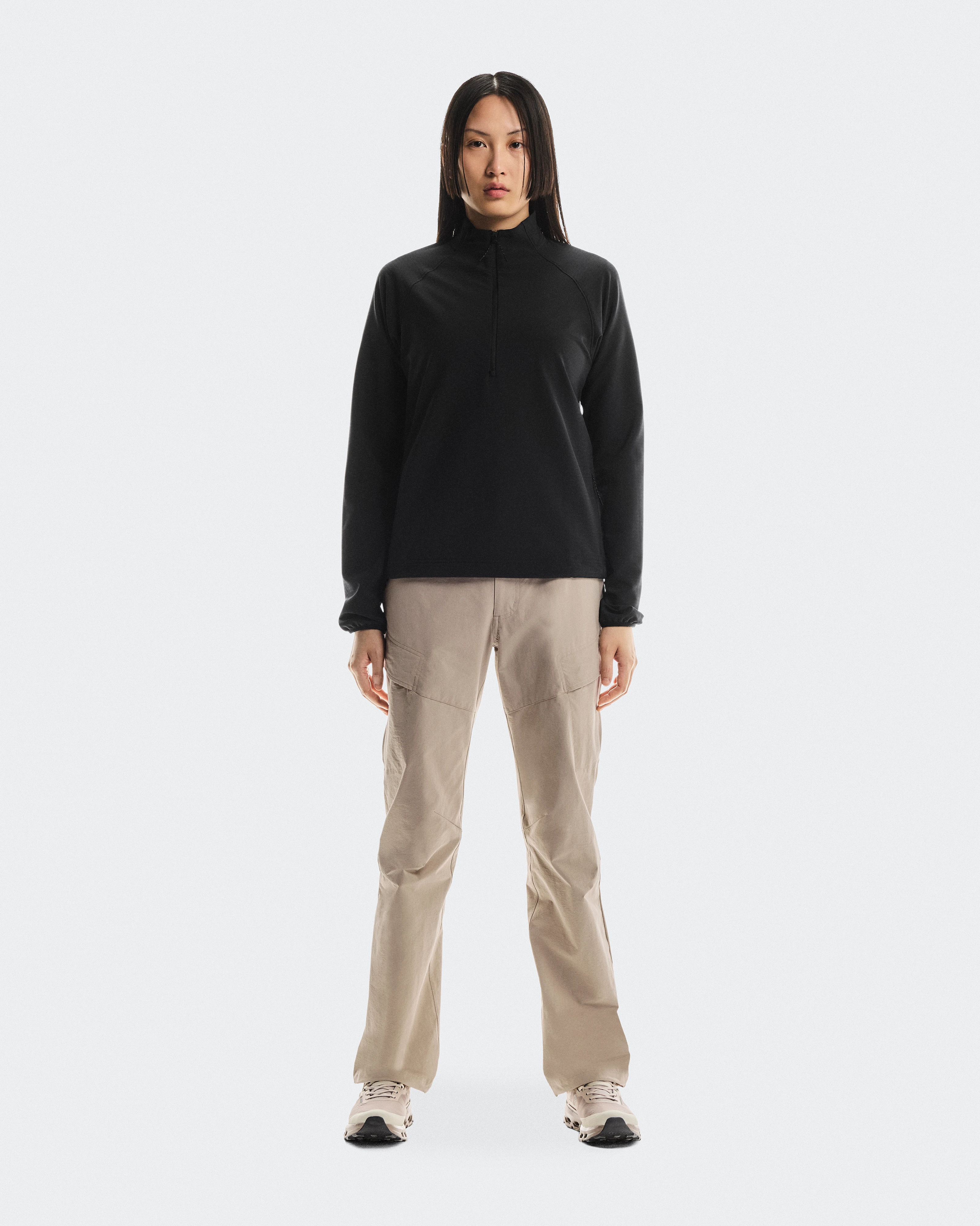 On Trek Quarterzip Black Women Hoodies and sweatshirts