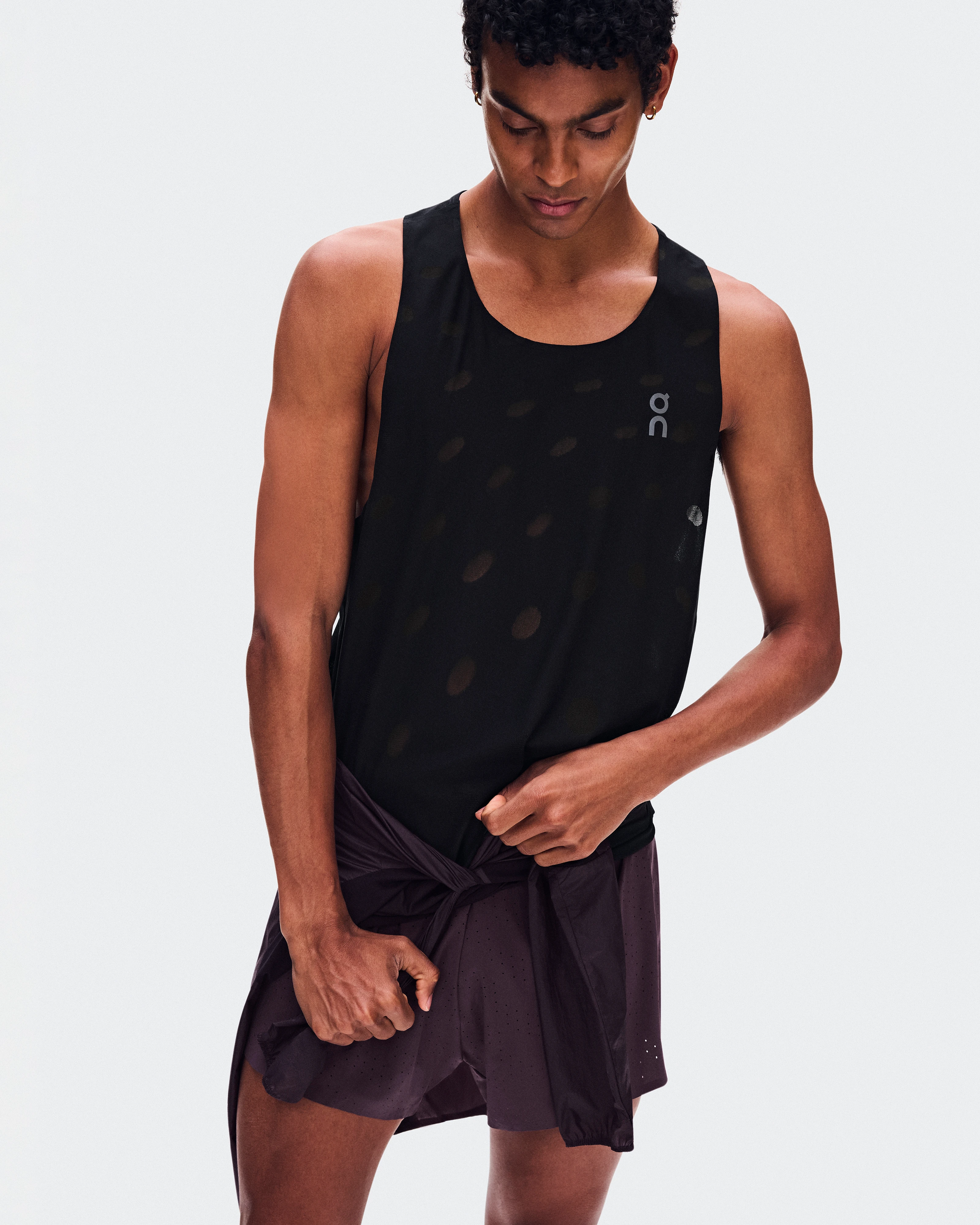 On Zero Tank Breathe Black Men Tops and t-shirts