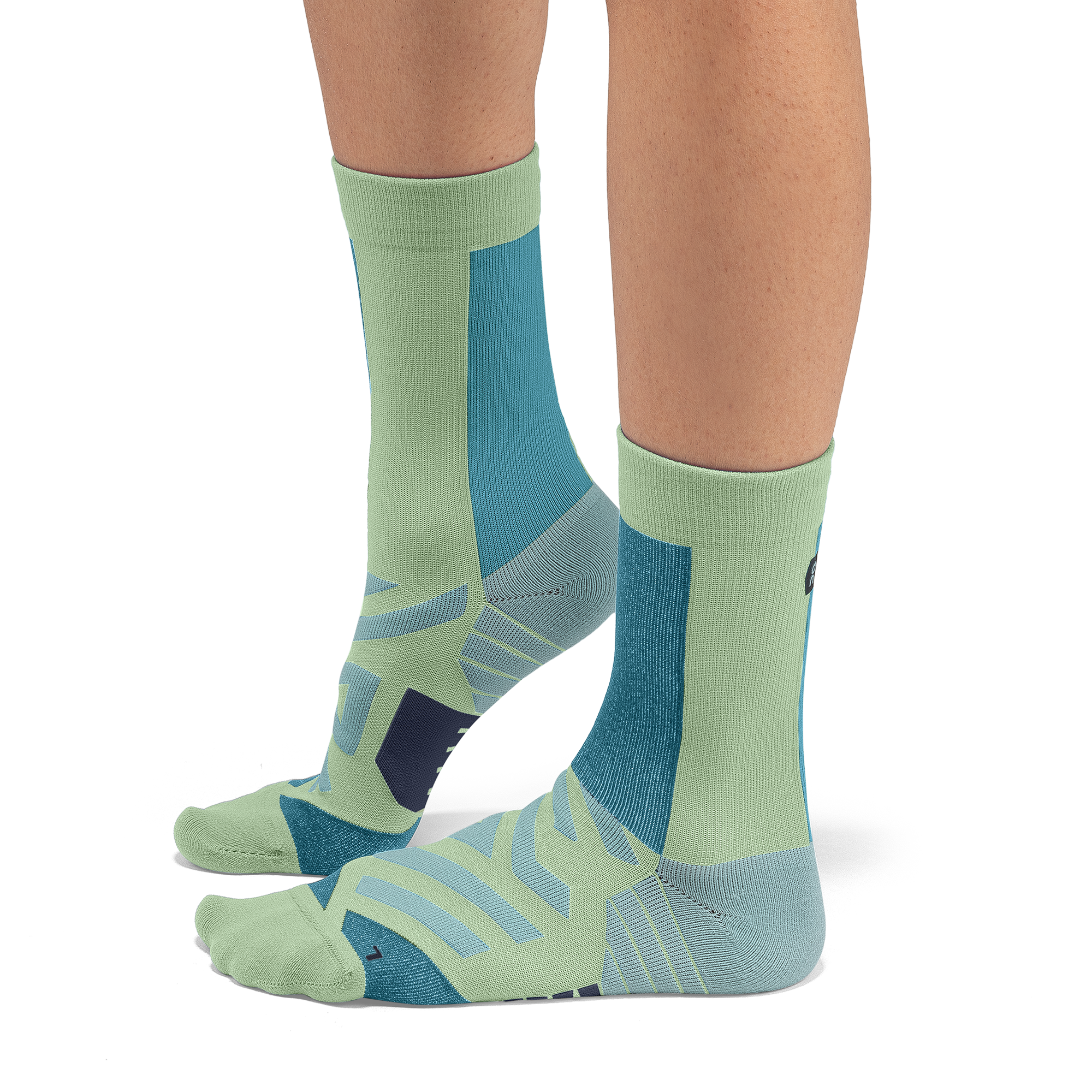 On Performance High Sock Meadow & Niagara Women – Cold-weather running, supportive, balancing Socks