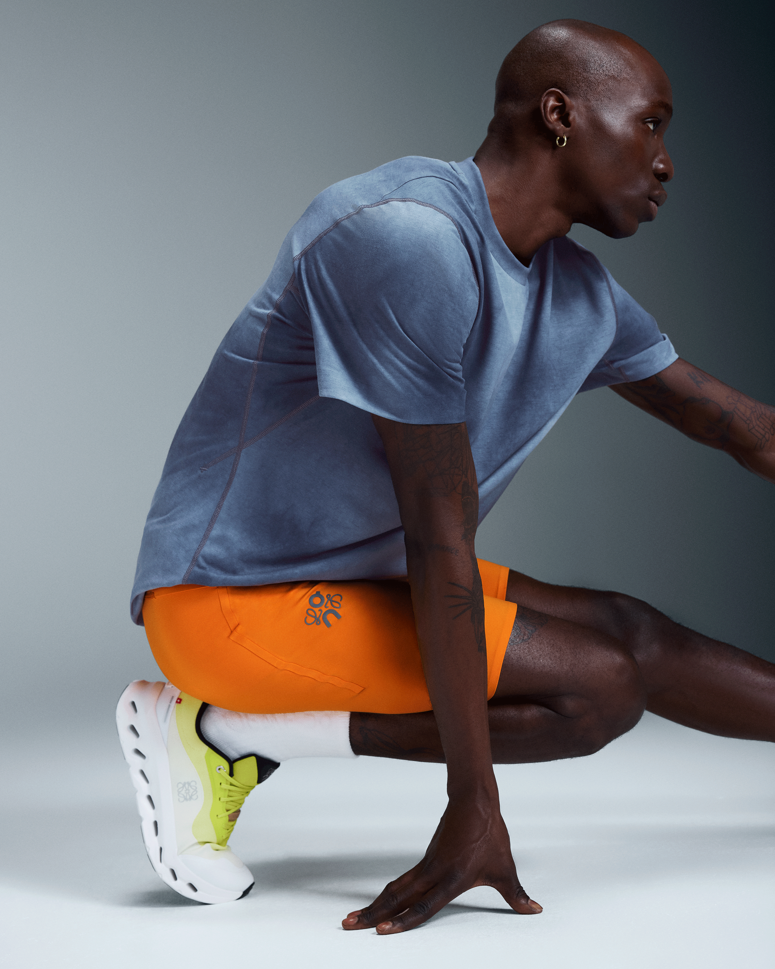 On Active Shorts LOEWE Orange Men Shorts