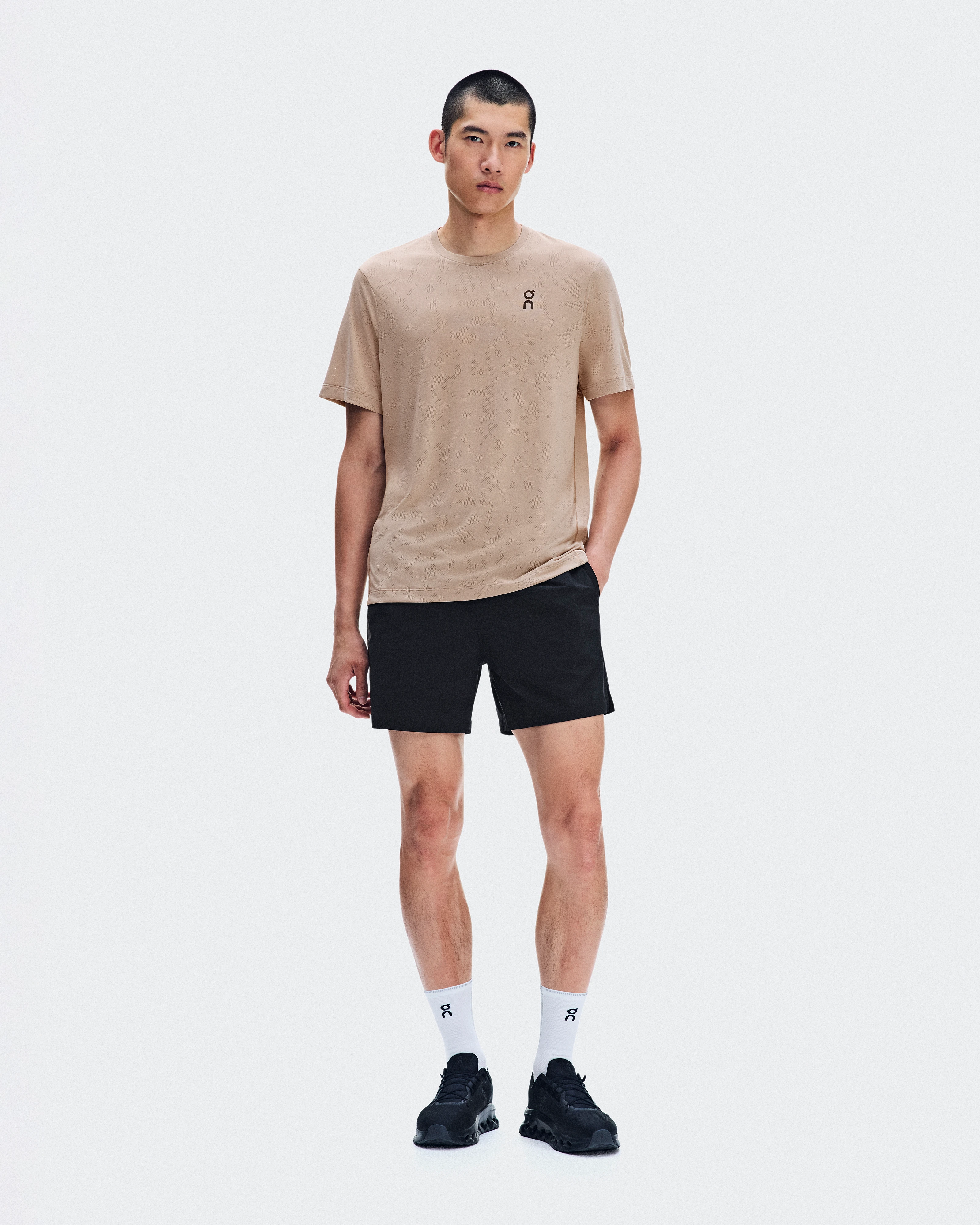 On Core-T Grid Desert Men Tops and t-shirts