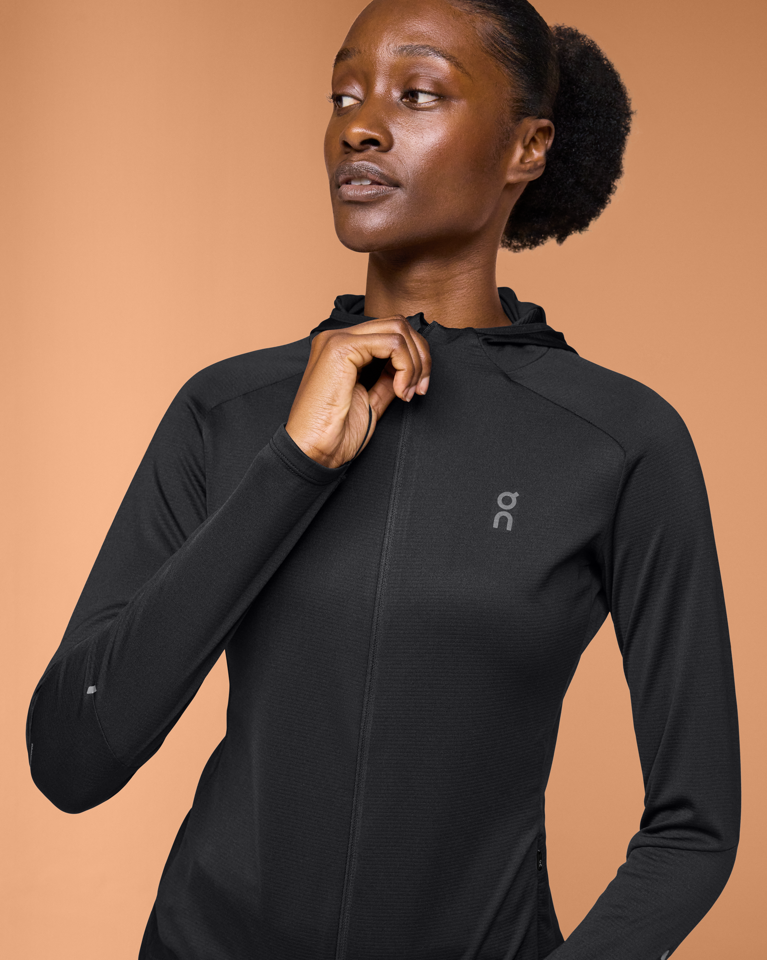 On Climate Zip Hoodie Black Women Hoodies and sweatshirts