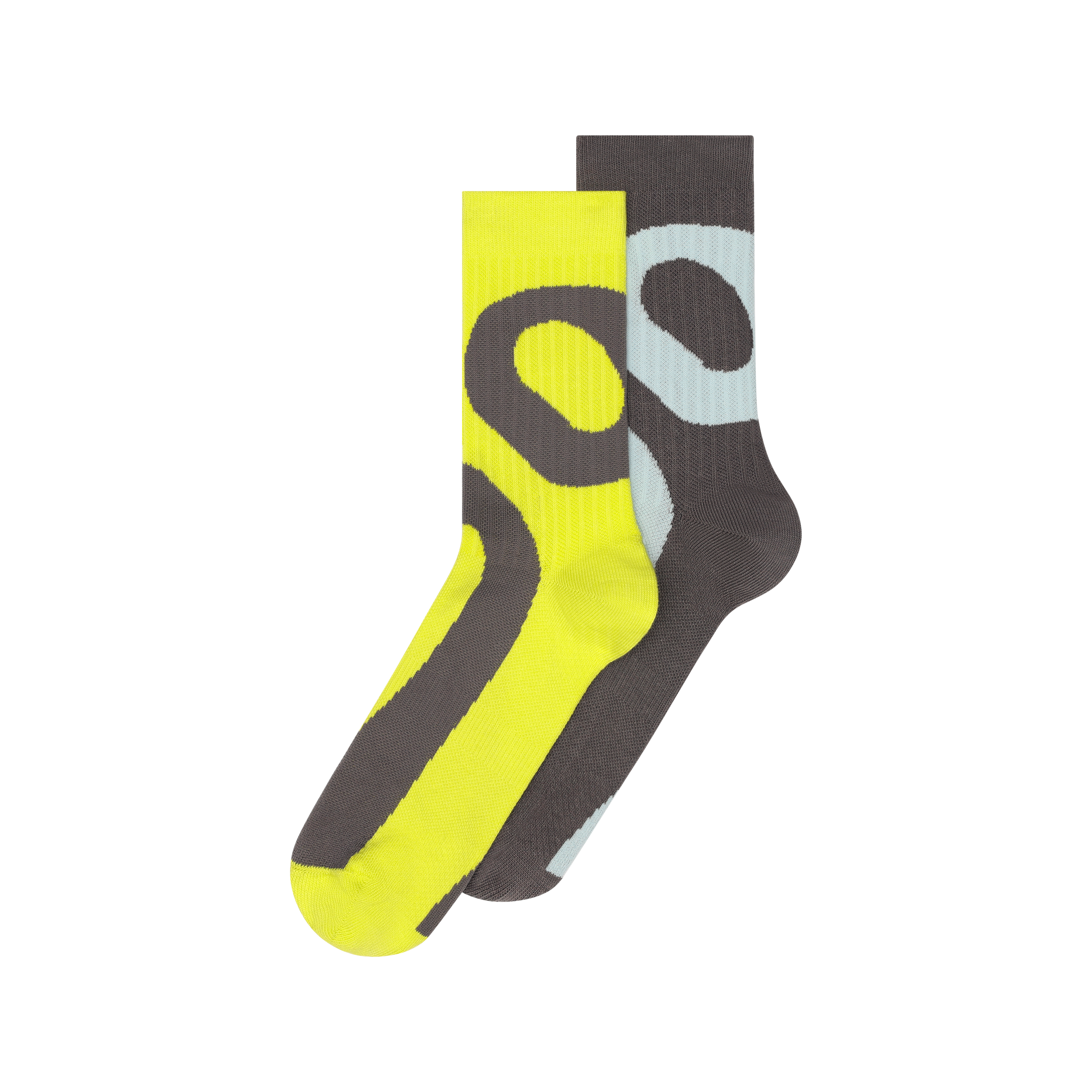 Liquid Logo Sock High 2P in Lime/Eclipse