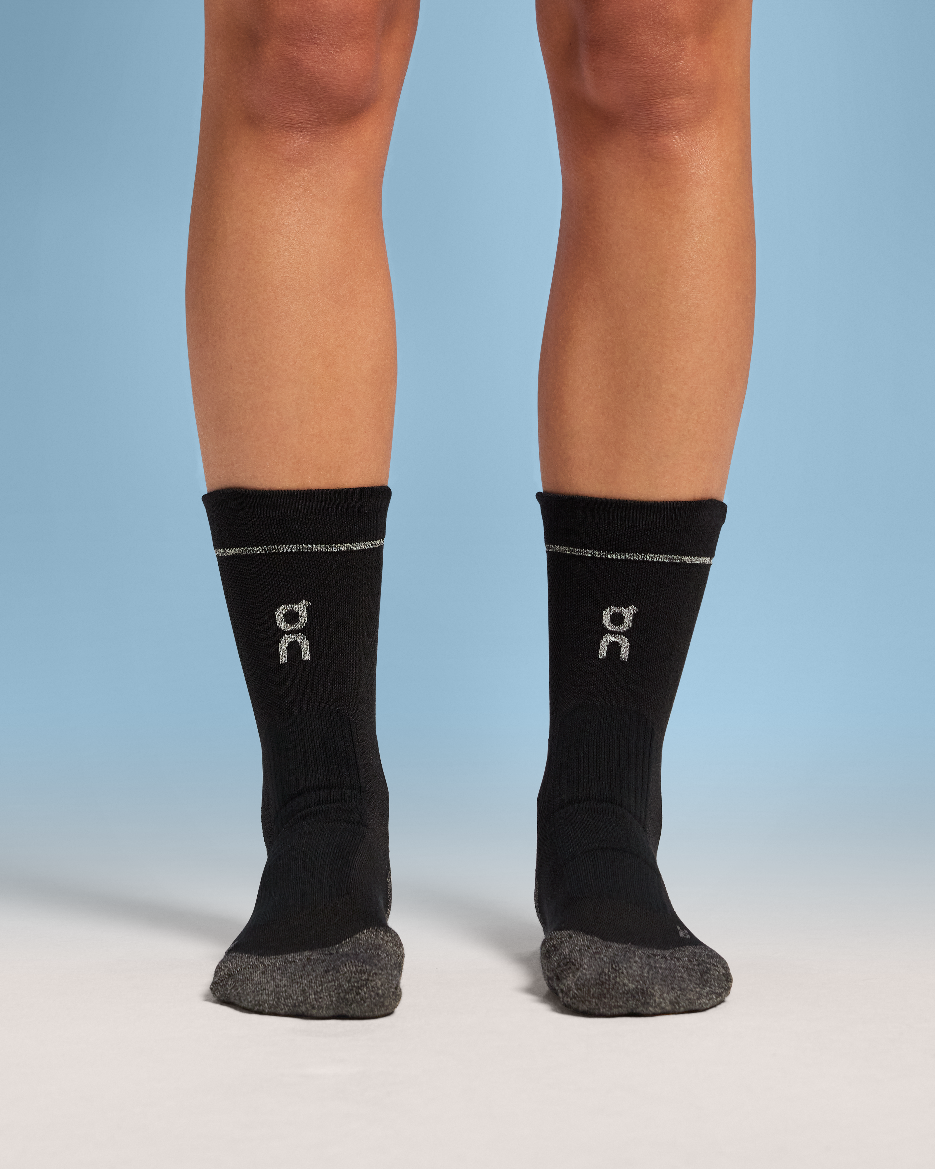 On Merino Ultra Sock Black Unisex Socks