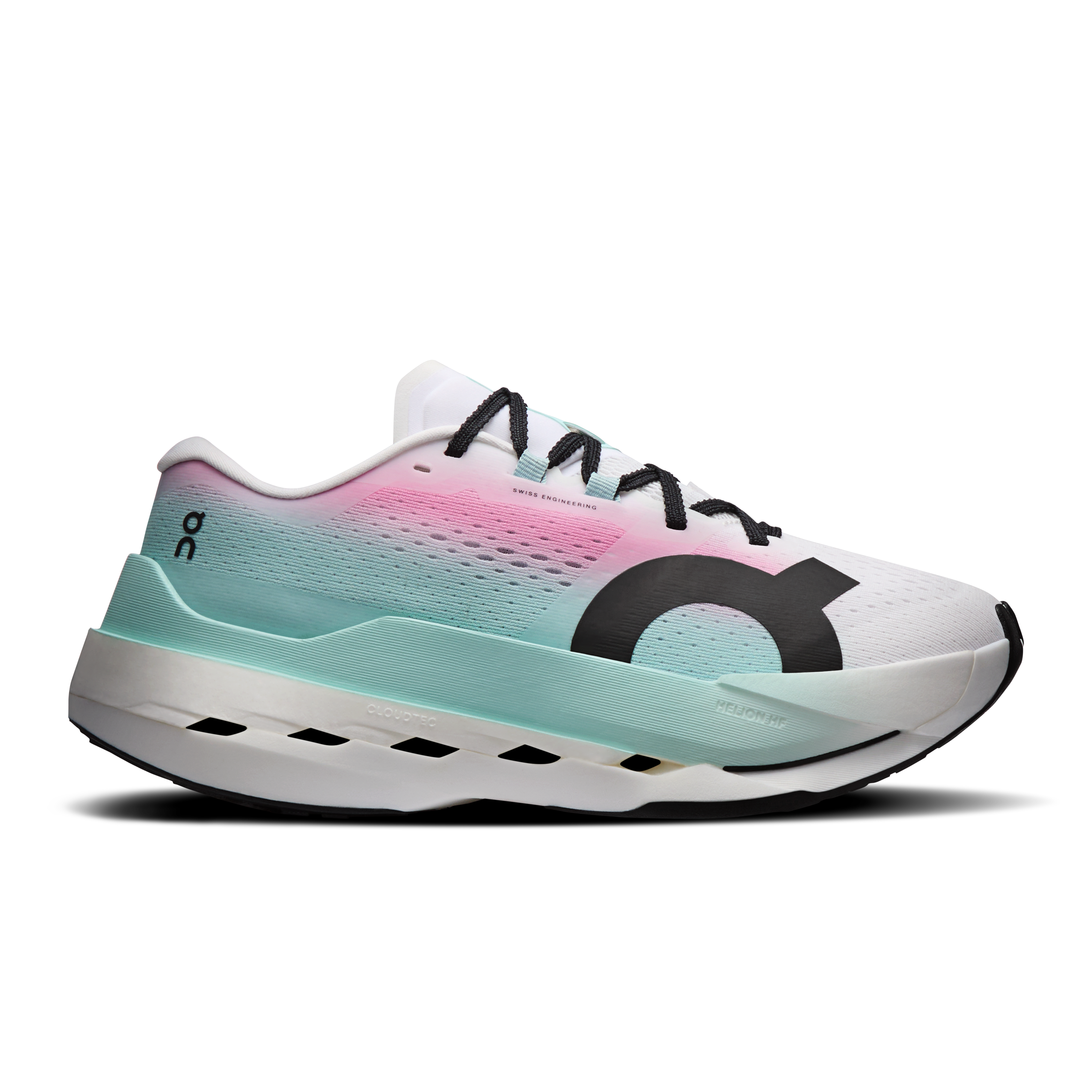 On Cloudboom Max White & Celeste Women – Marathons, fast ride Shoes