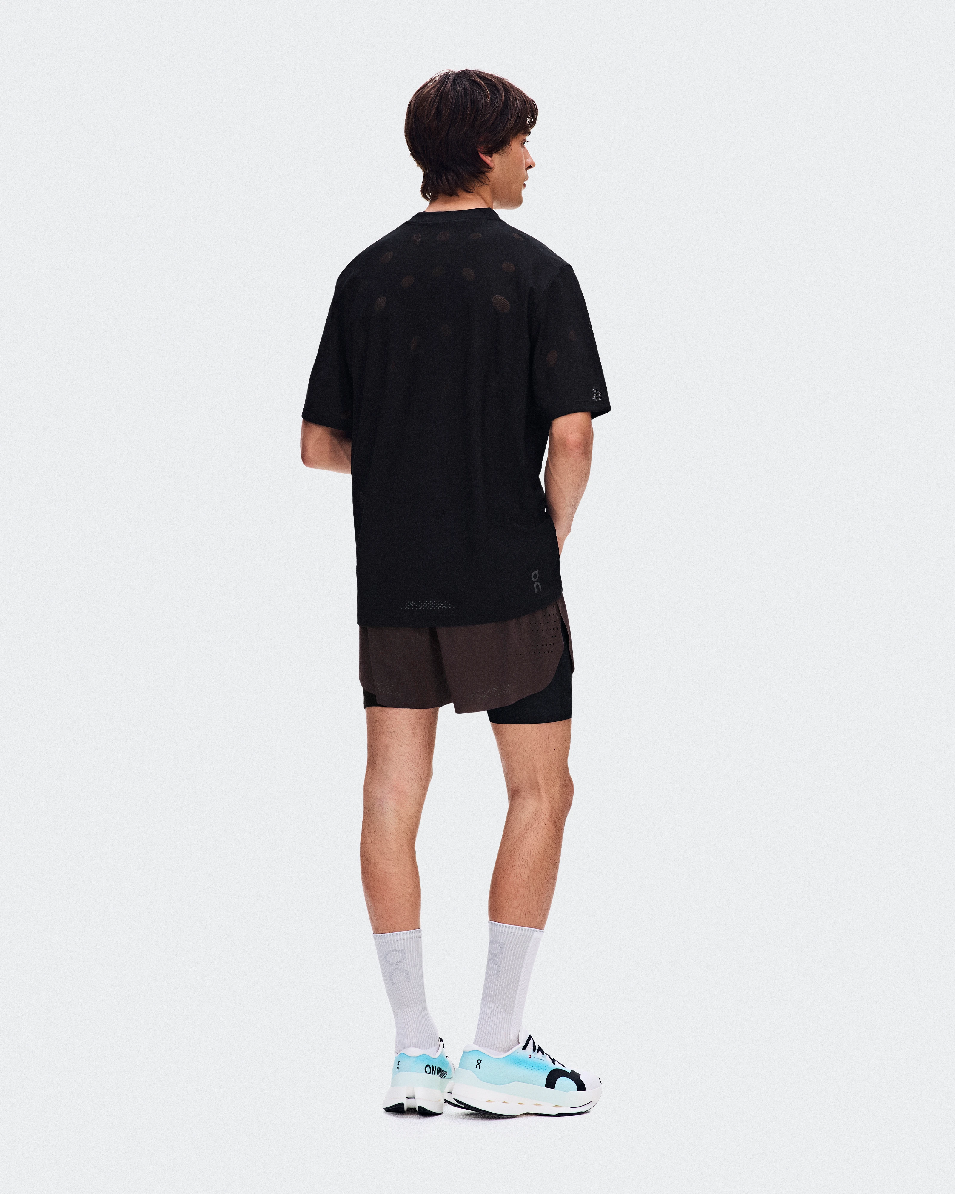 On Zero-T Breathe Black Men Tops and t-shirts