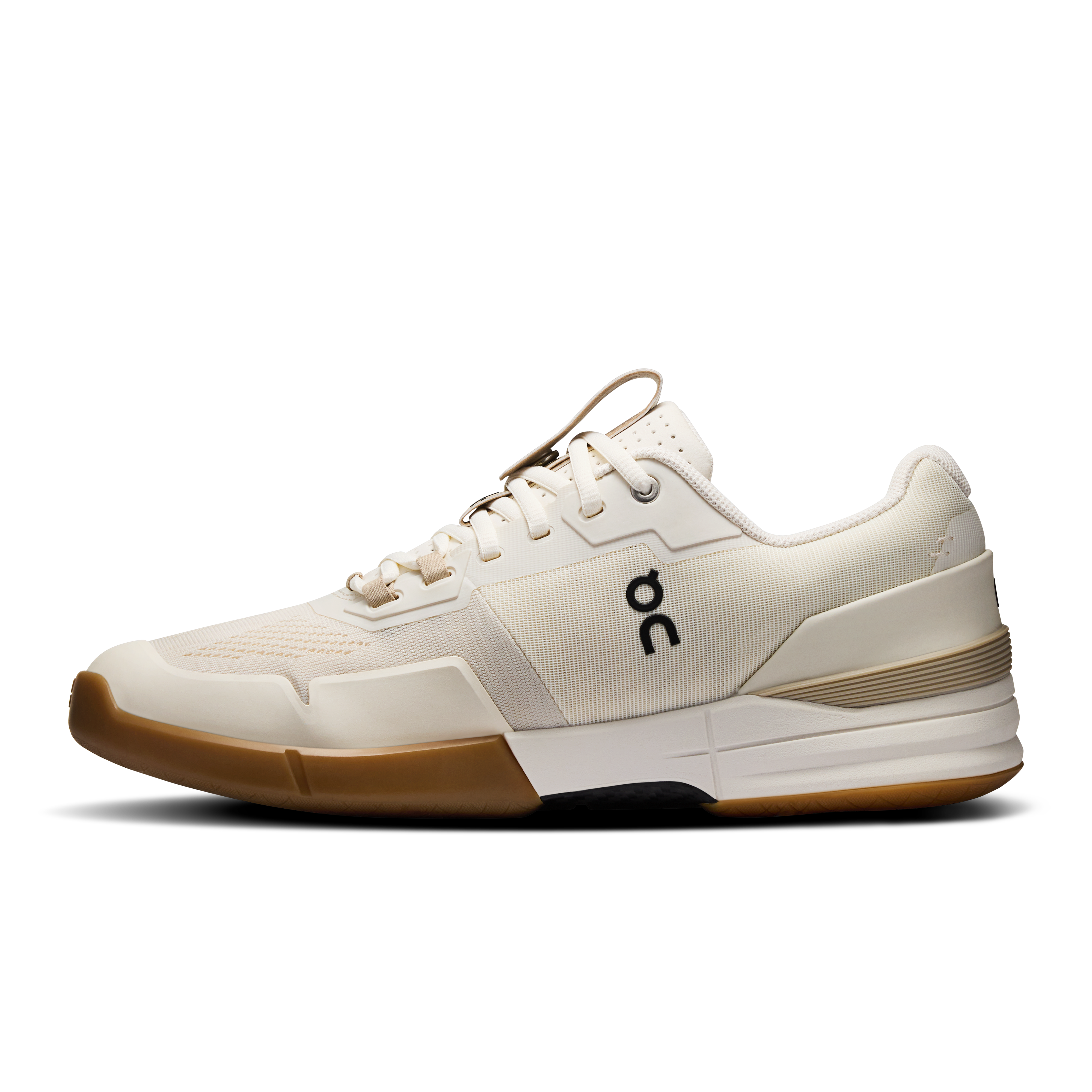 On THE ROGER Pro Ivory & Ivory Men Tennis Shoes