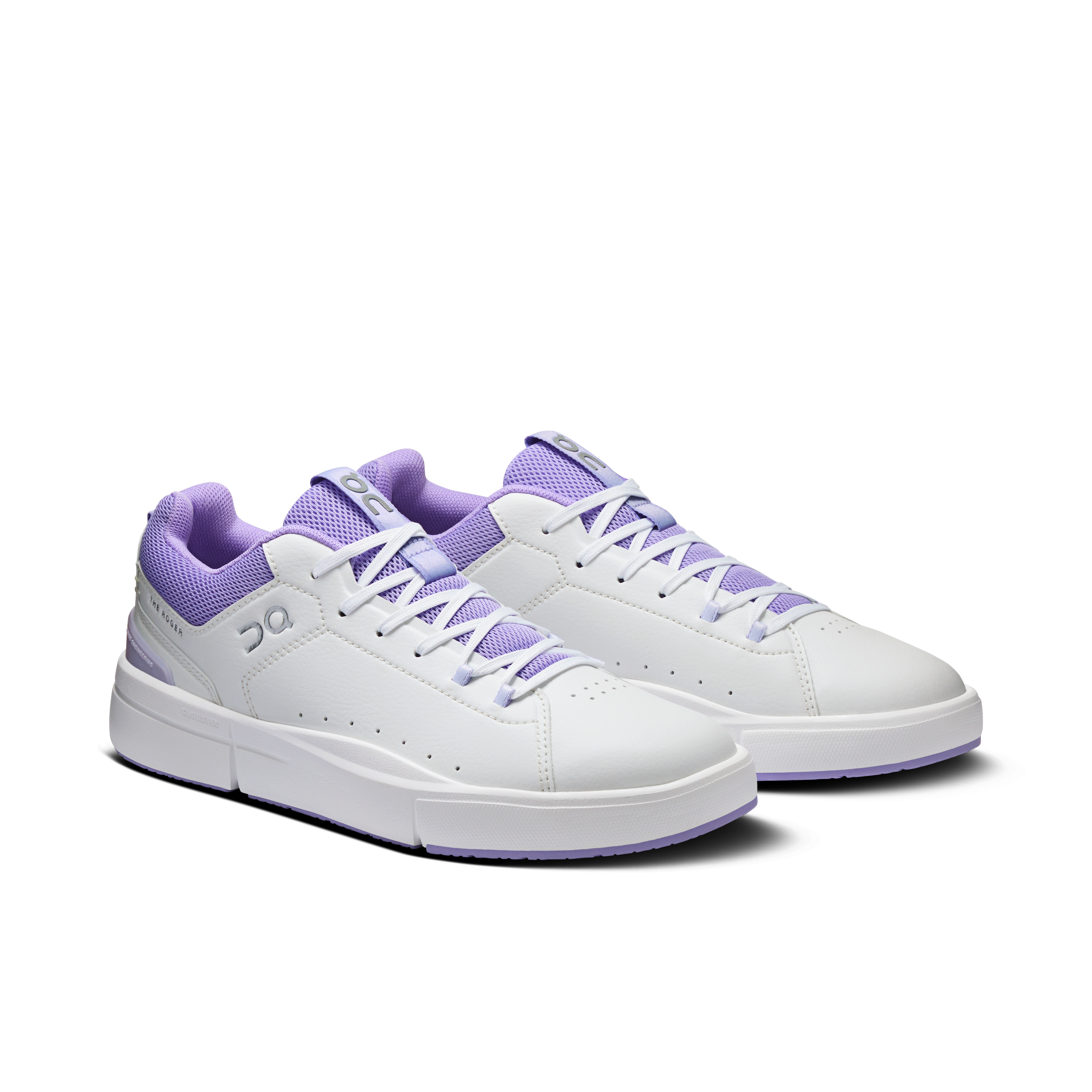 On THE ROGER Youth White & Bloom Youth Tennis Shoes