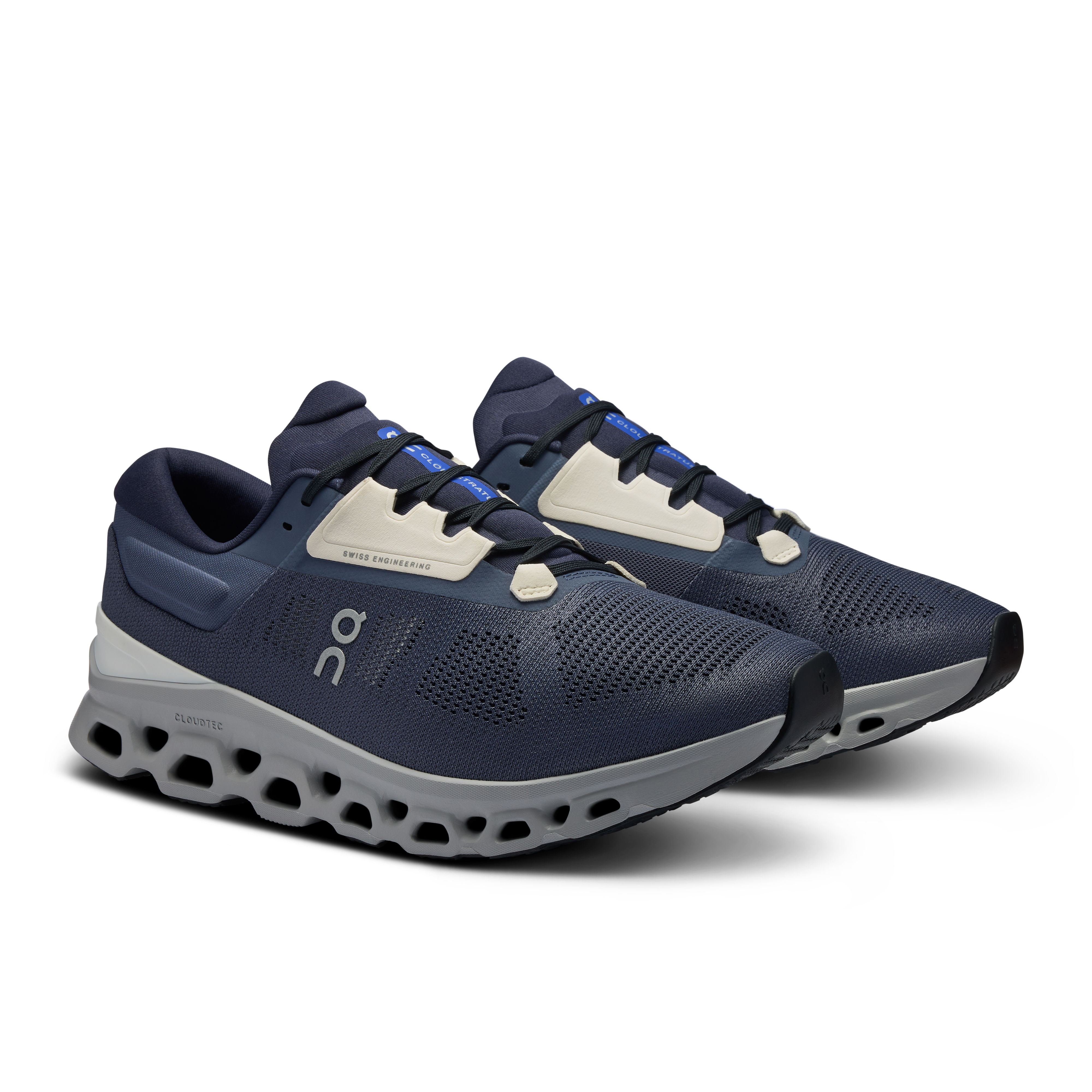 On Cloudstratus 3 Metal & Glacier Men Road running Shoes