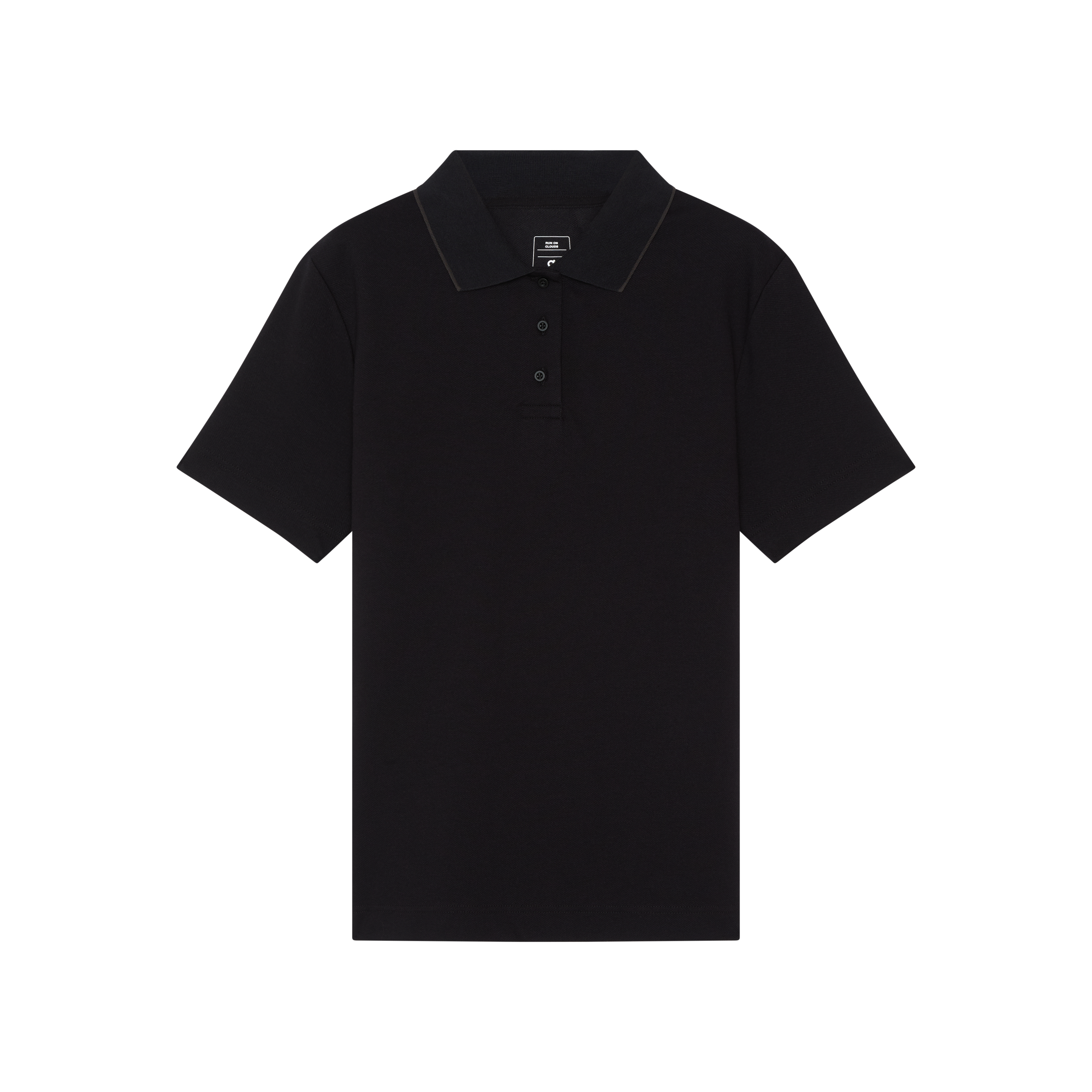 Courtside Polo Short-Sleeve Shirt in Black/Eclipse