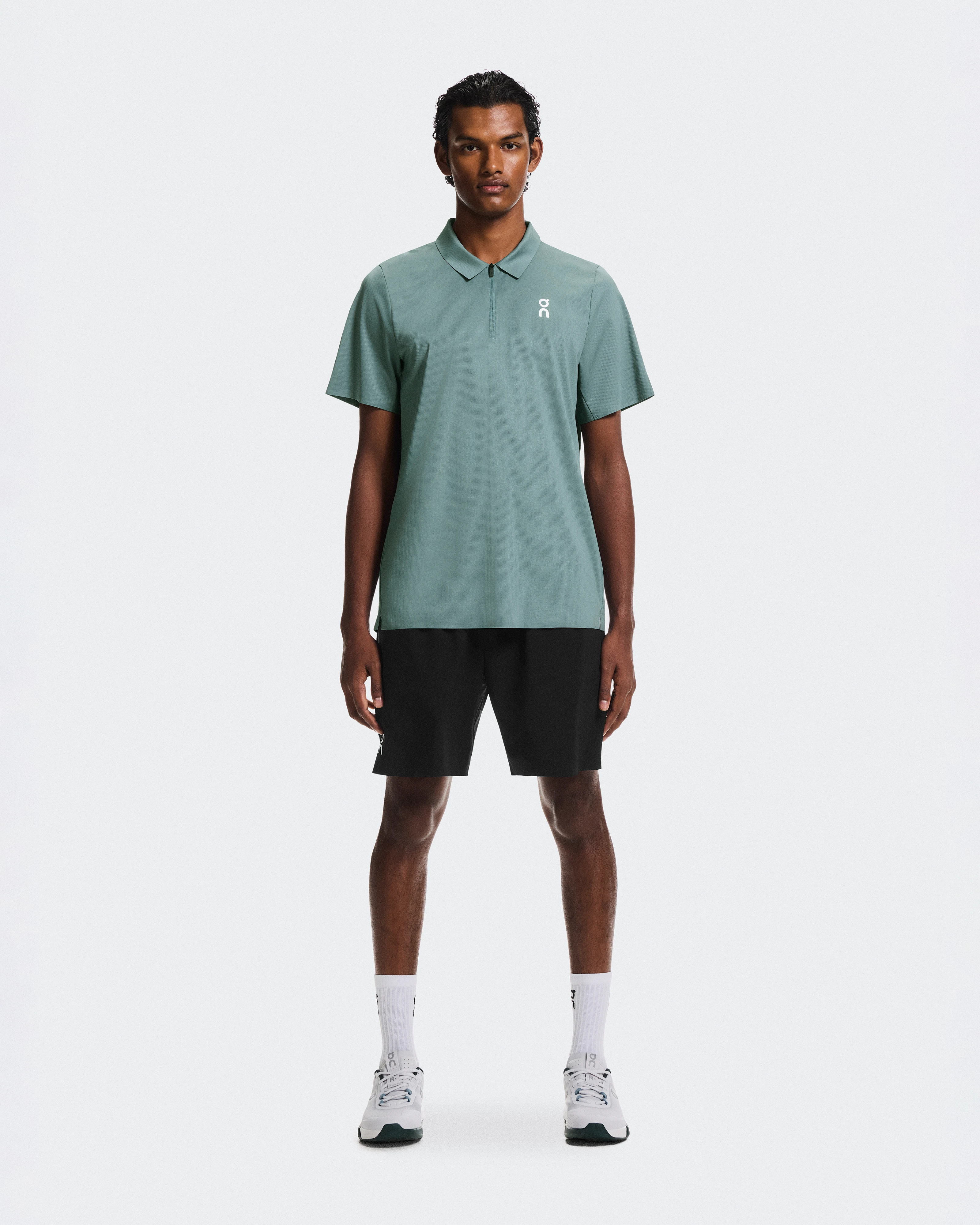 On 7" Court Shorts Black Men Shorts