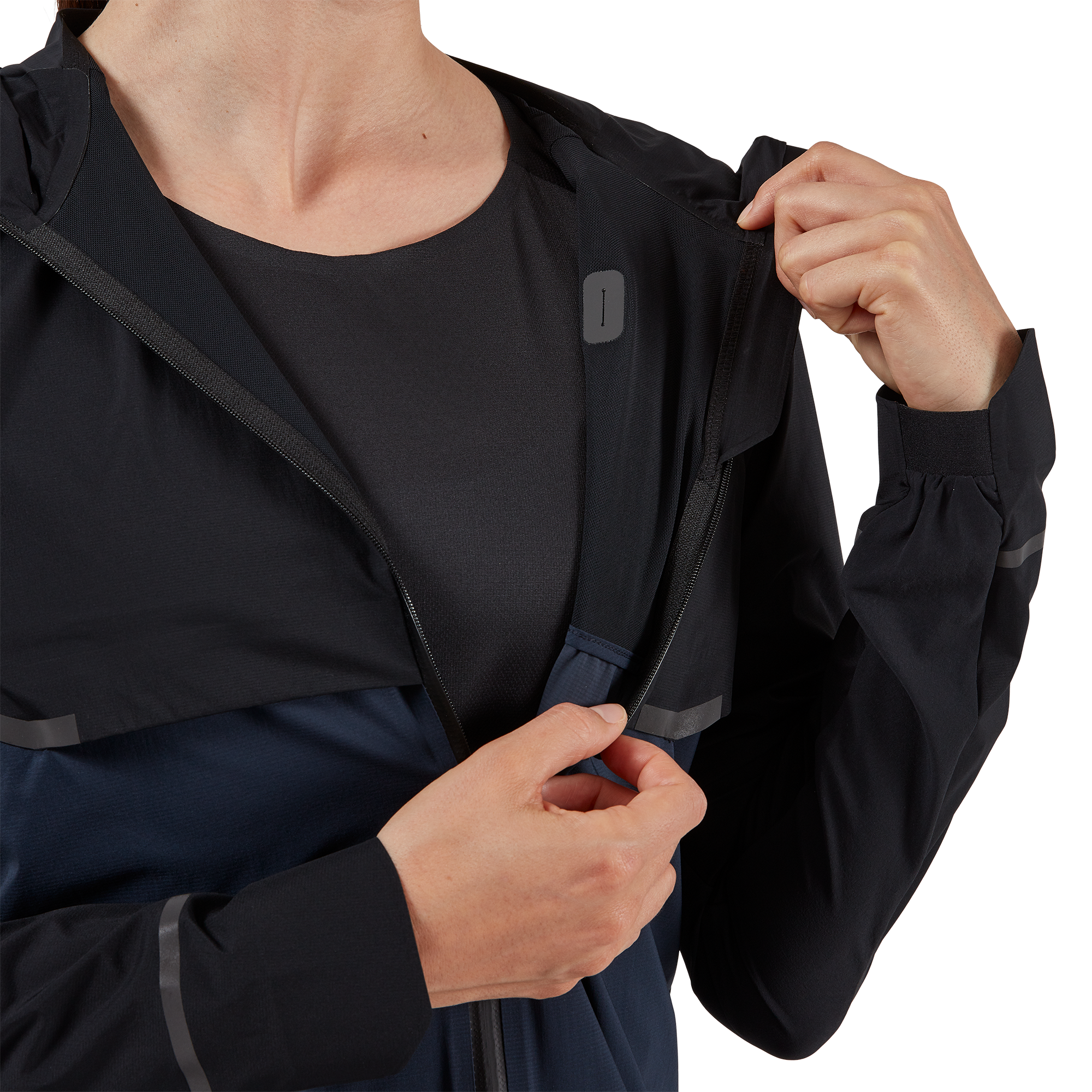 On Weather Jacket Black & Navy Women Jackets