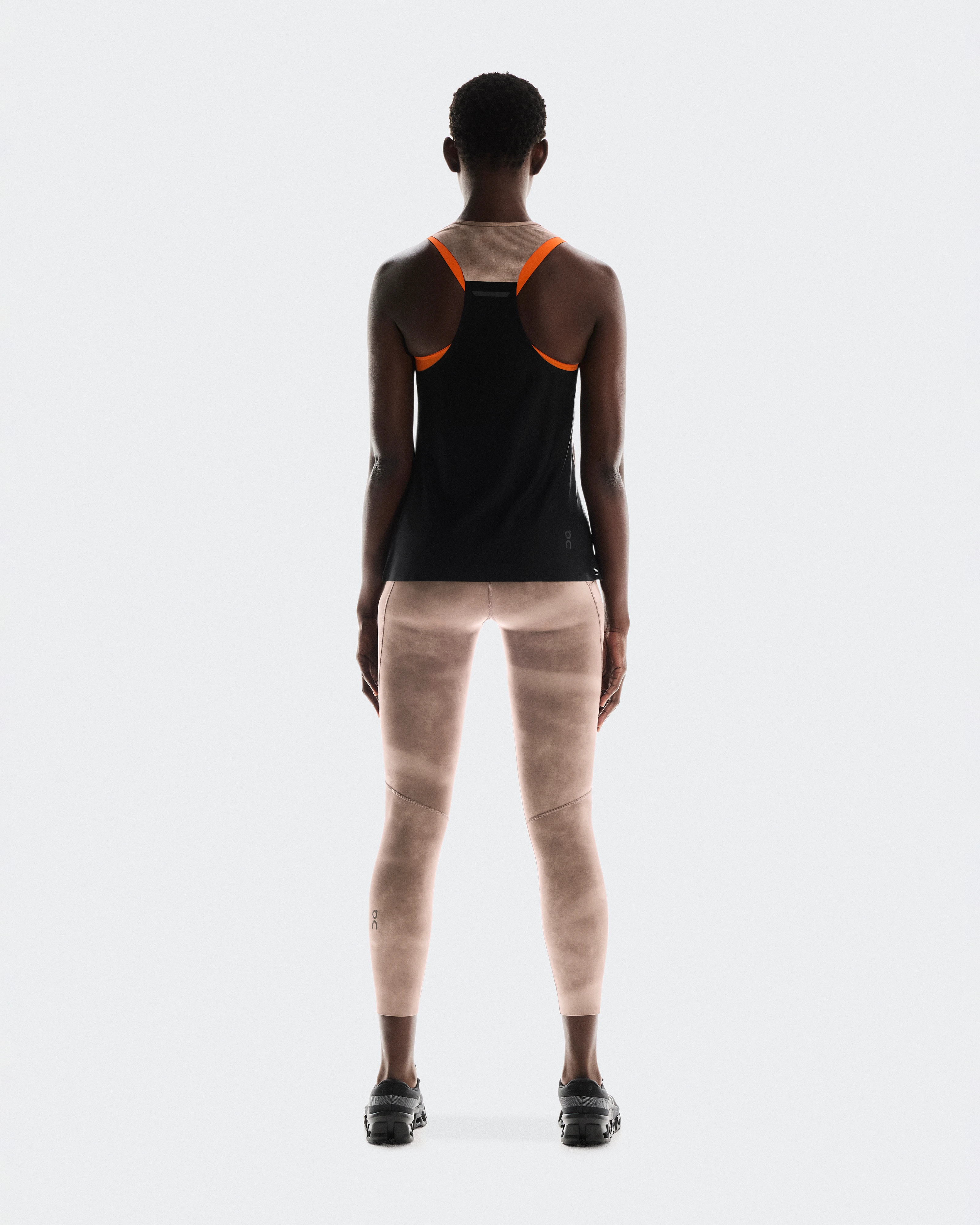 On Performance Tank AOP Cinder & Black Women Tops and t-shirts