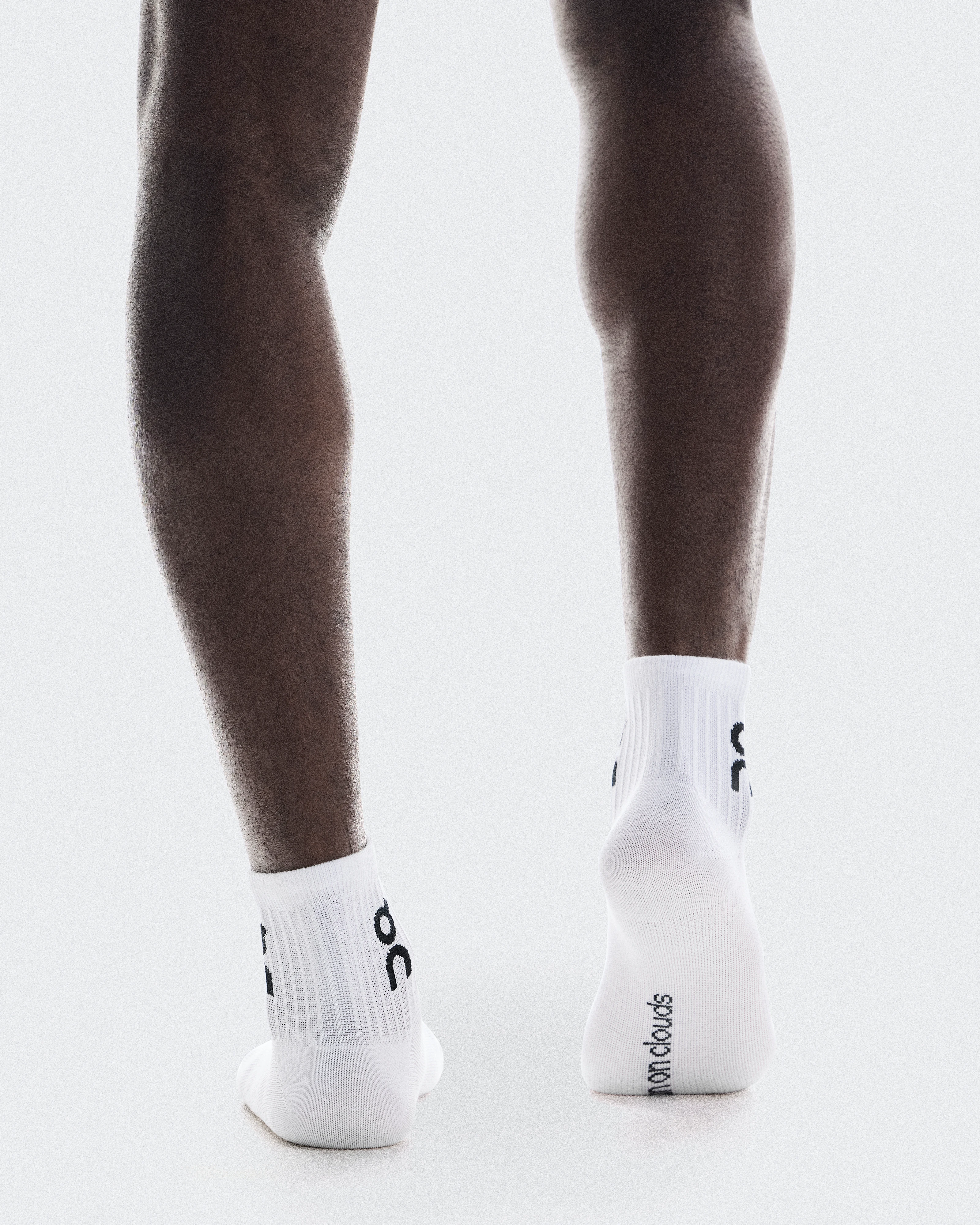 On Logo Sock Mid 3P White Unisex Socks