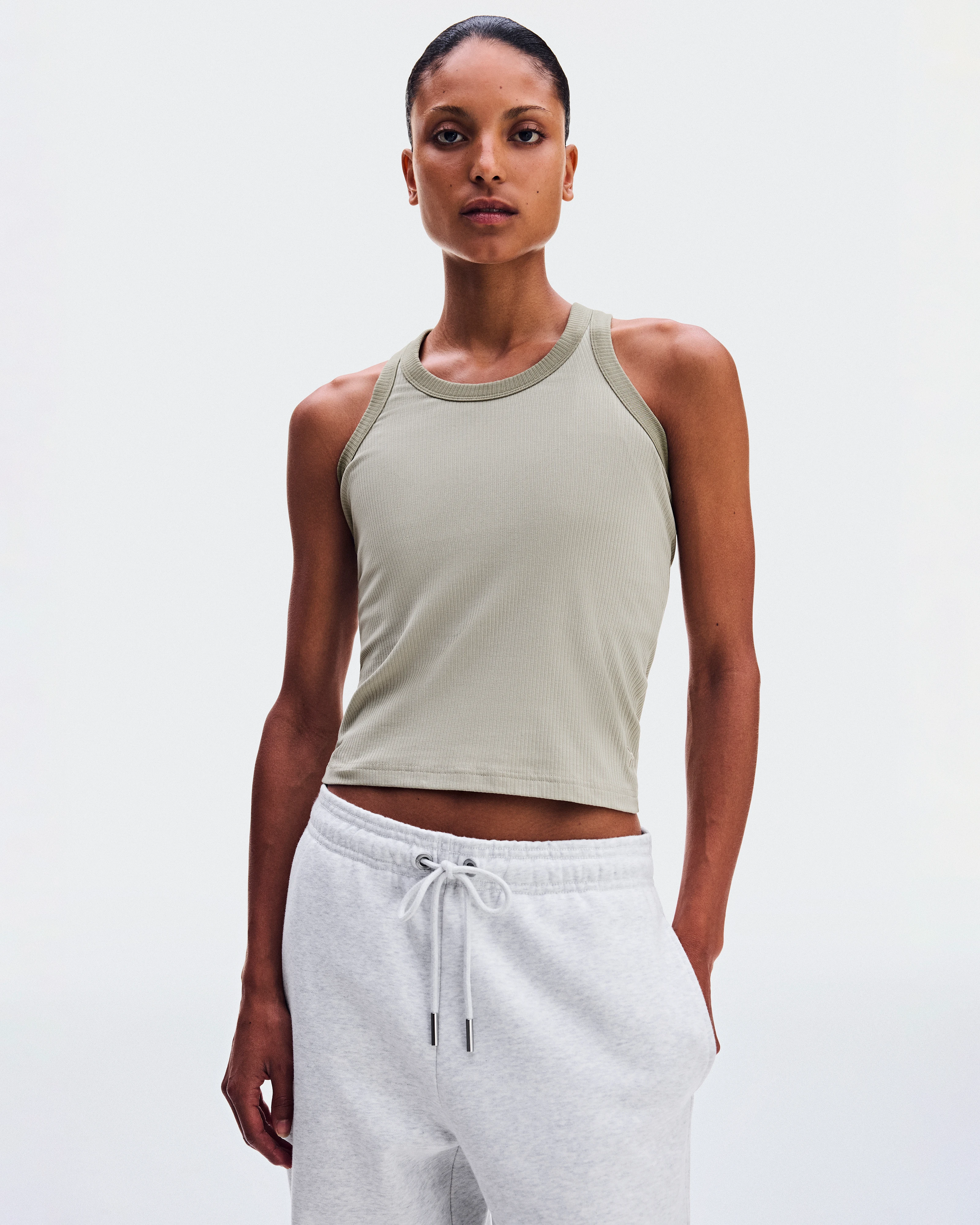 On All-Day Ribbed Tank Brume Women Tops and t-shirts