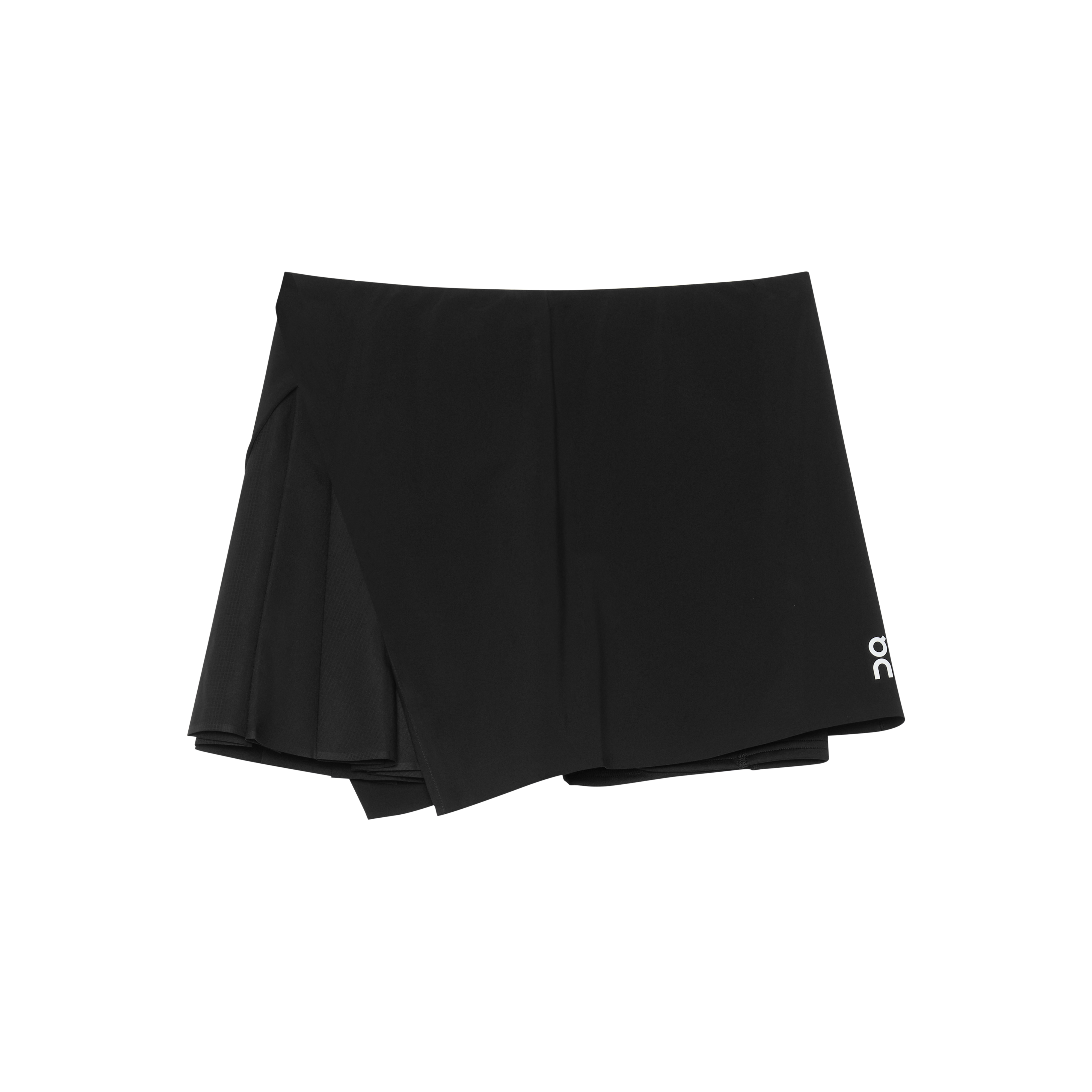 Court Skirt Side Pleat in Black