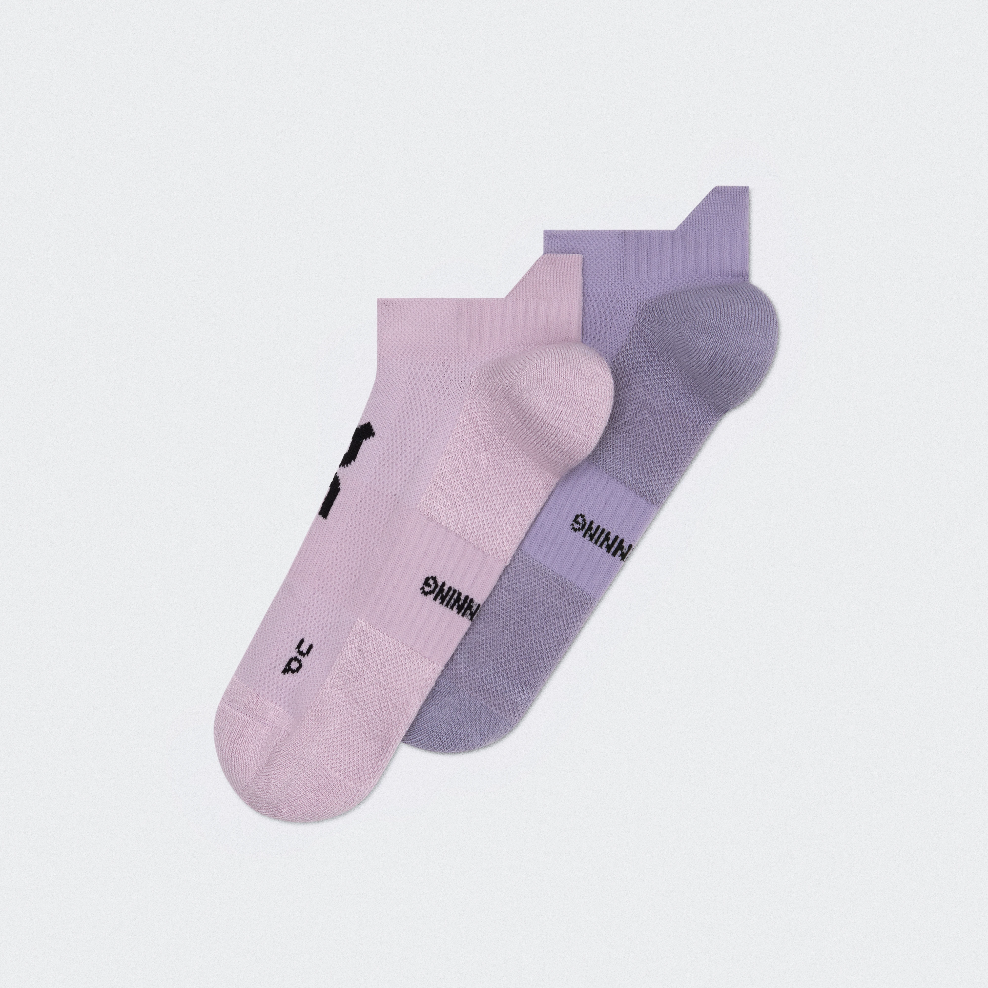 On Core Run Sock Low 2P Foxglove & Mallow Unisex – Everyday running, breathable, cushioned Socks