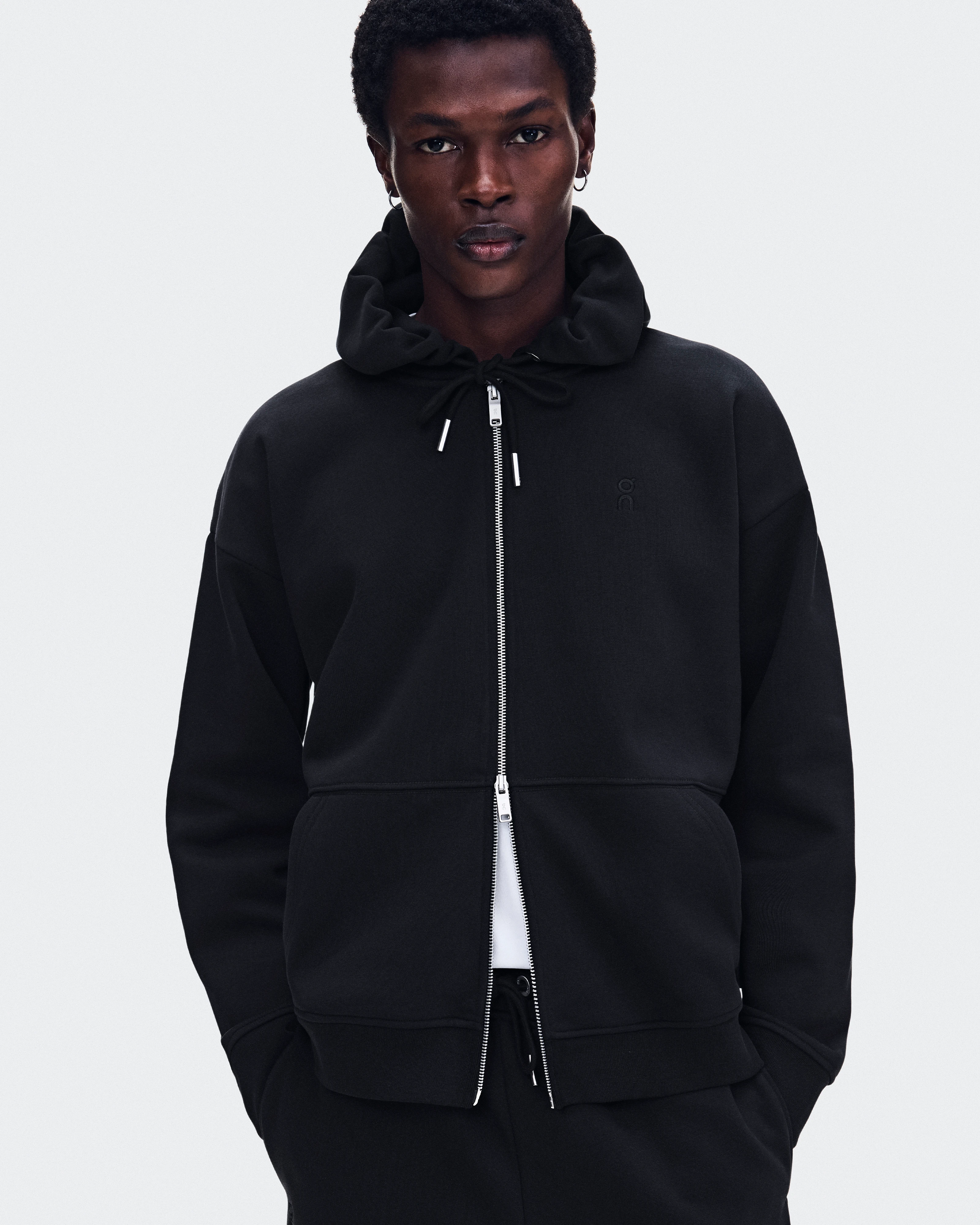 On Club Collective Full Zip Hoodie Black Men Hoodies and sweatshirts