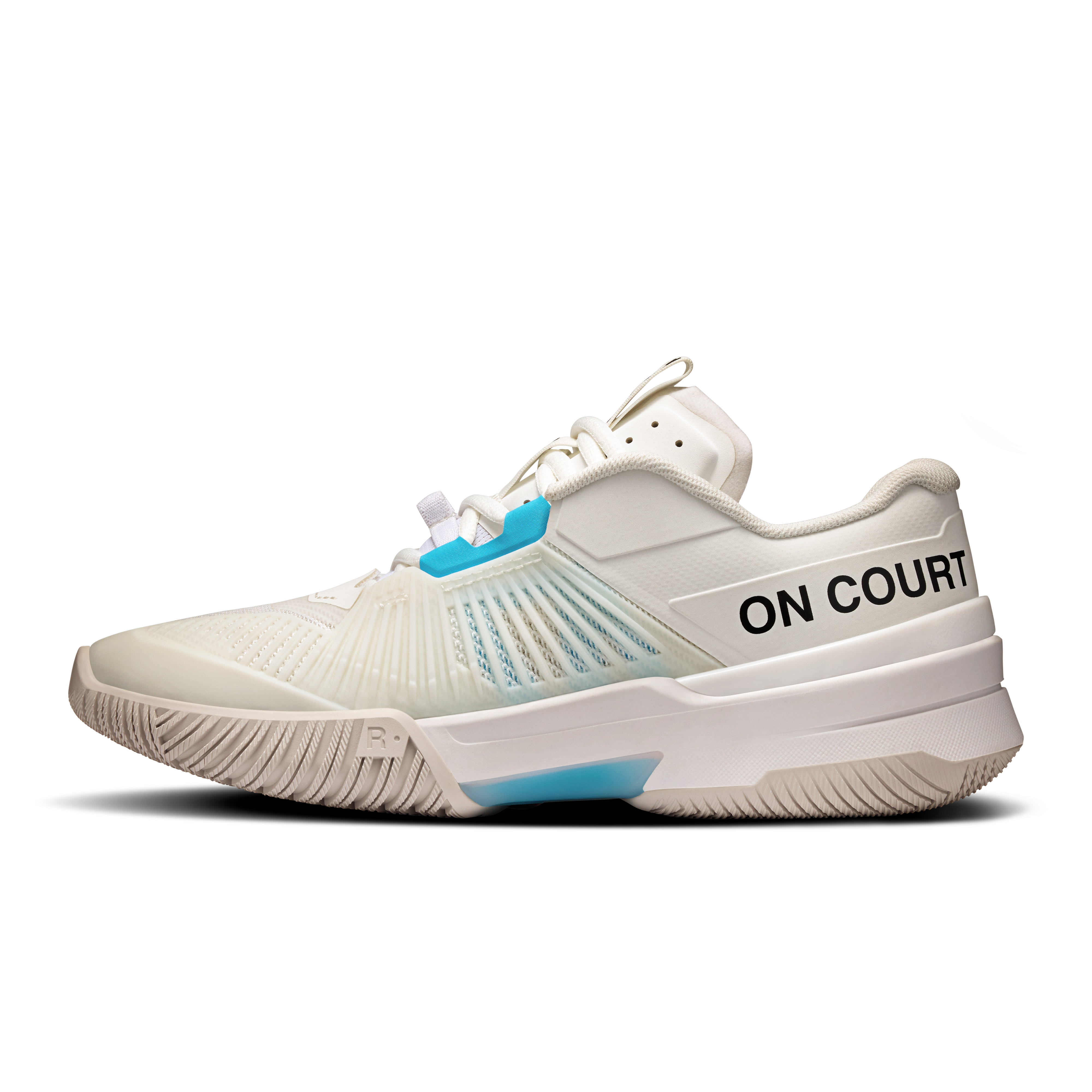 On THE ROGER Pro Fire White & Pink Women Tennis Shoes