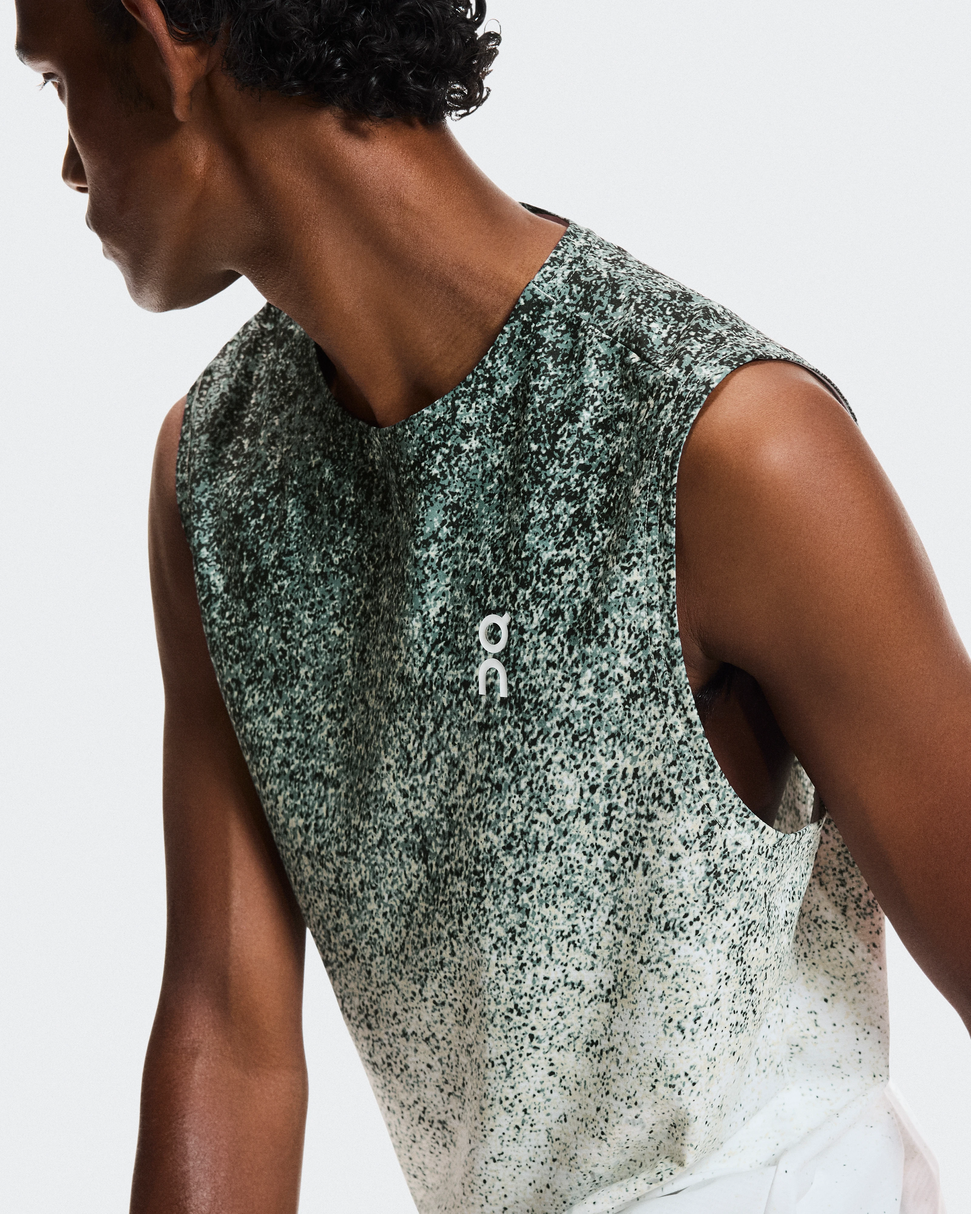 On Court Tank Fade Mineral & White Men Tops and t-shirts