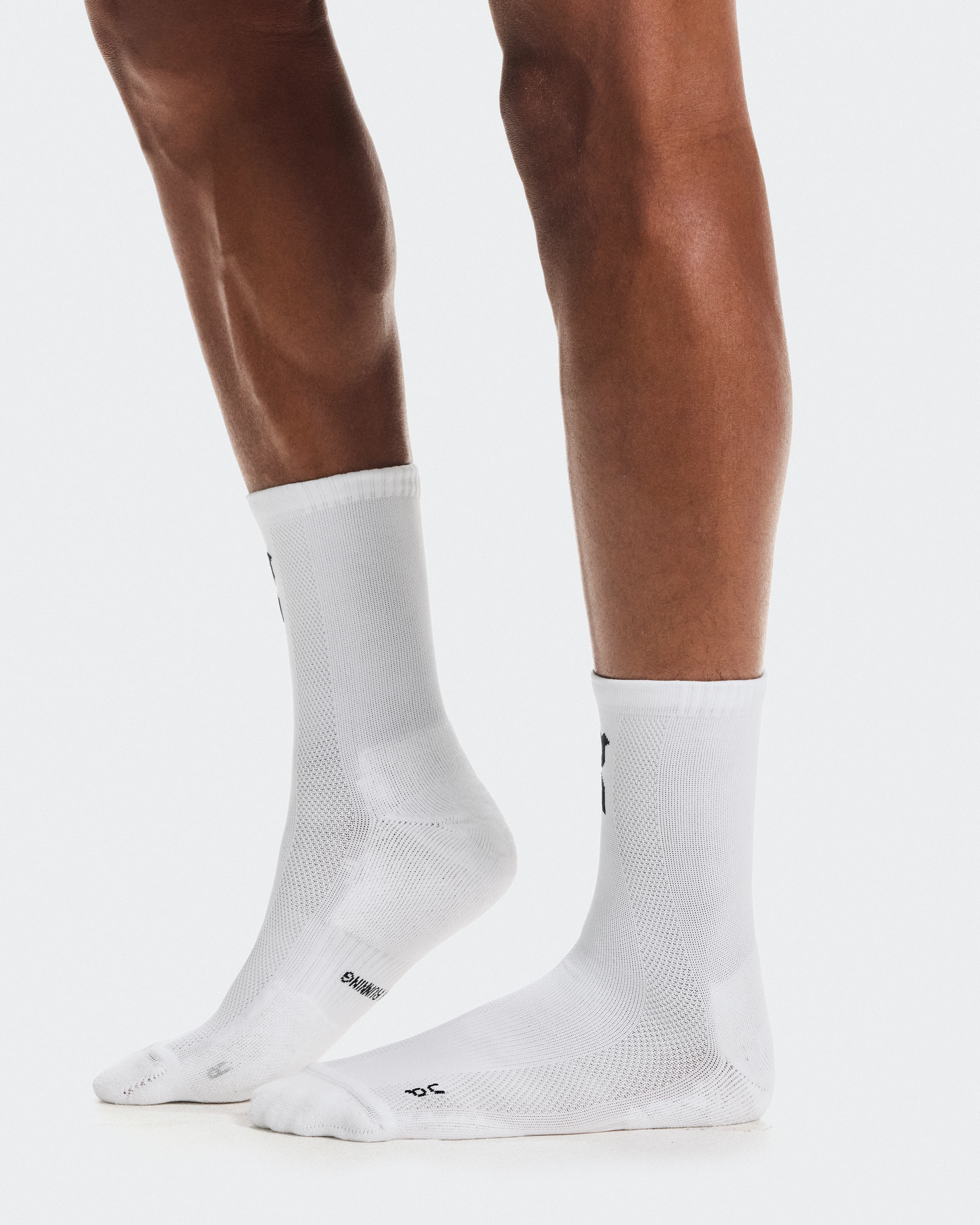 On Core Run Sock High 2P White Unisex Socks