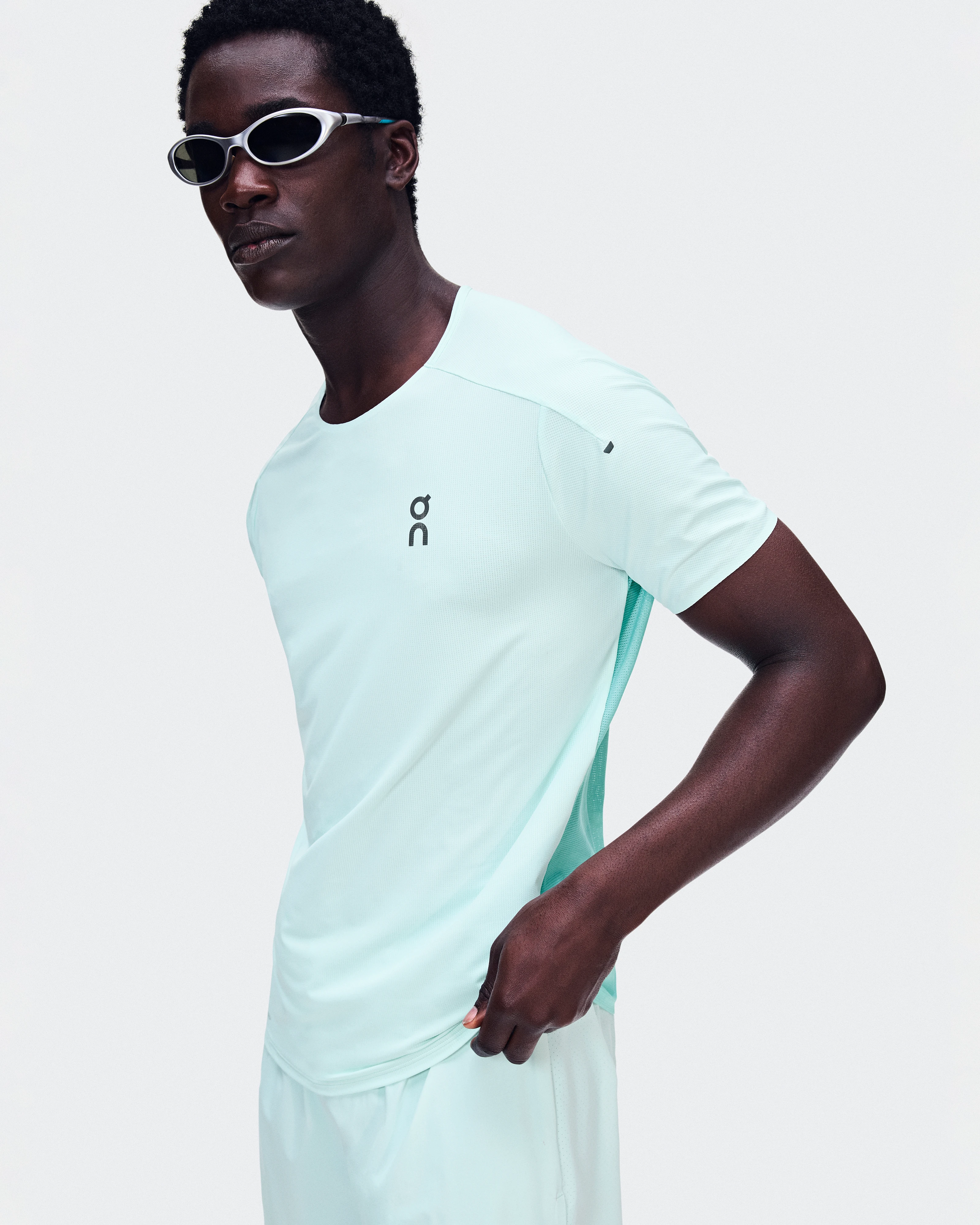 On Performance-T Flurry & Aquamarine Men Tops and t-shirts