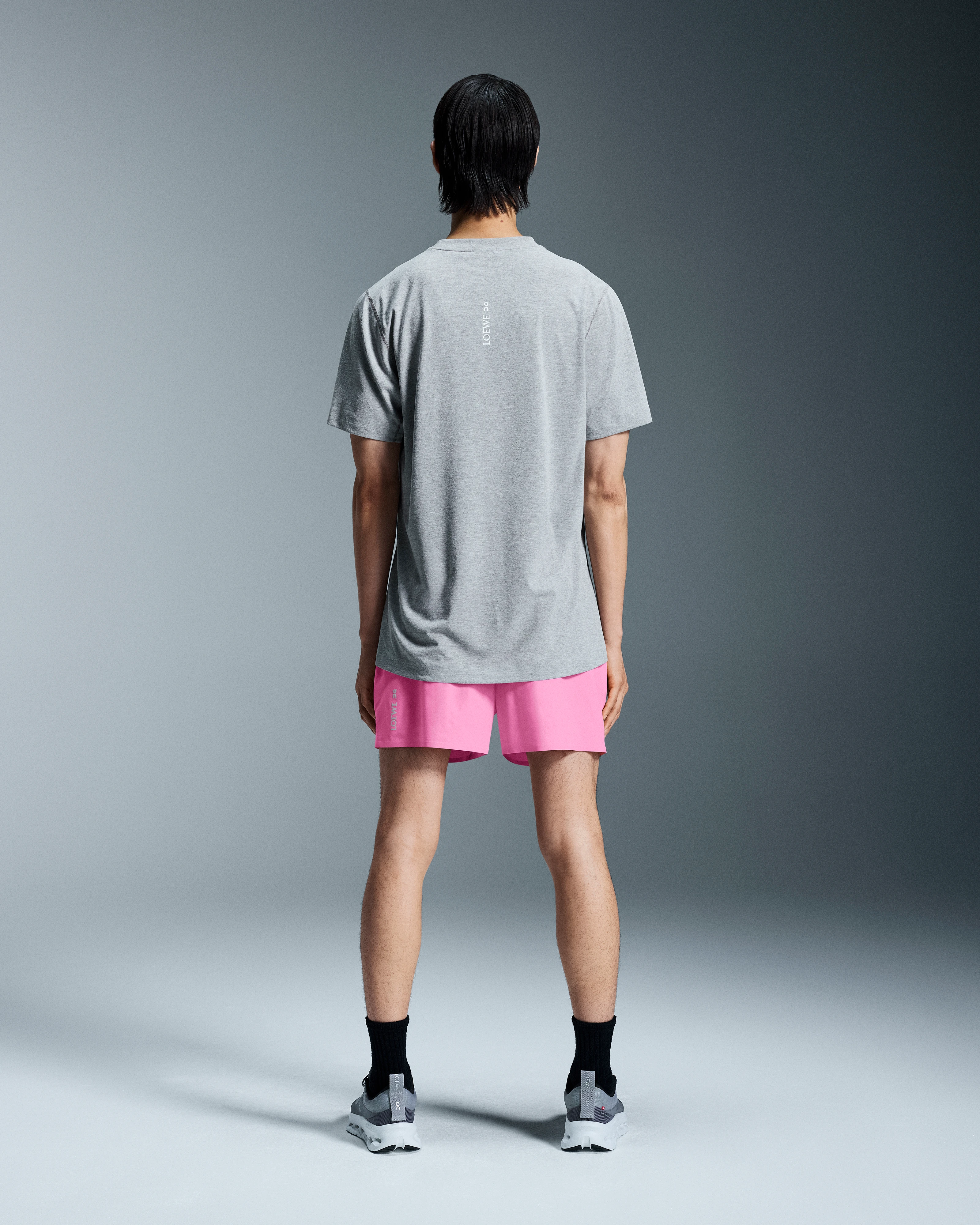 On Active T-Shirt LOEWE Grey Melange Men Tops and t-shirts