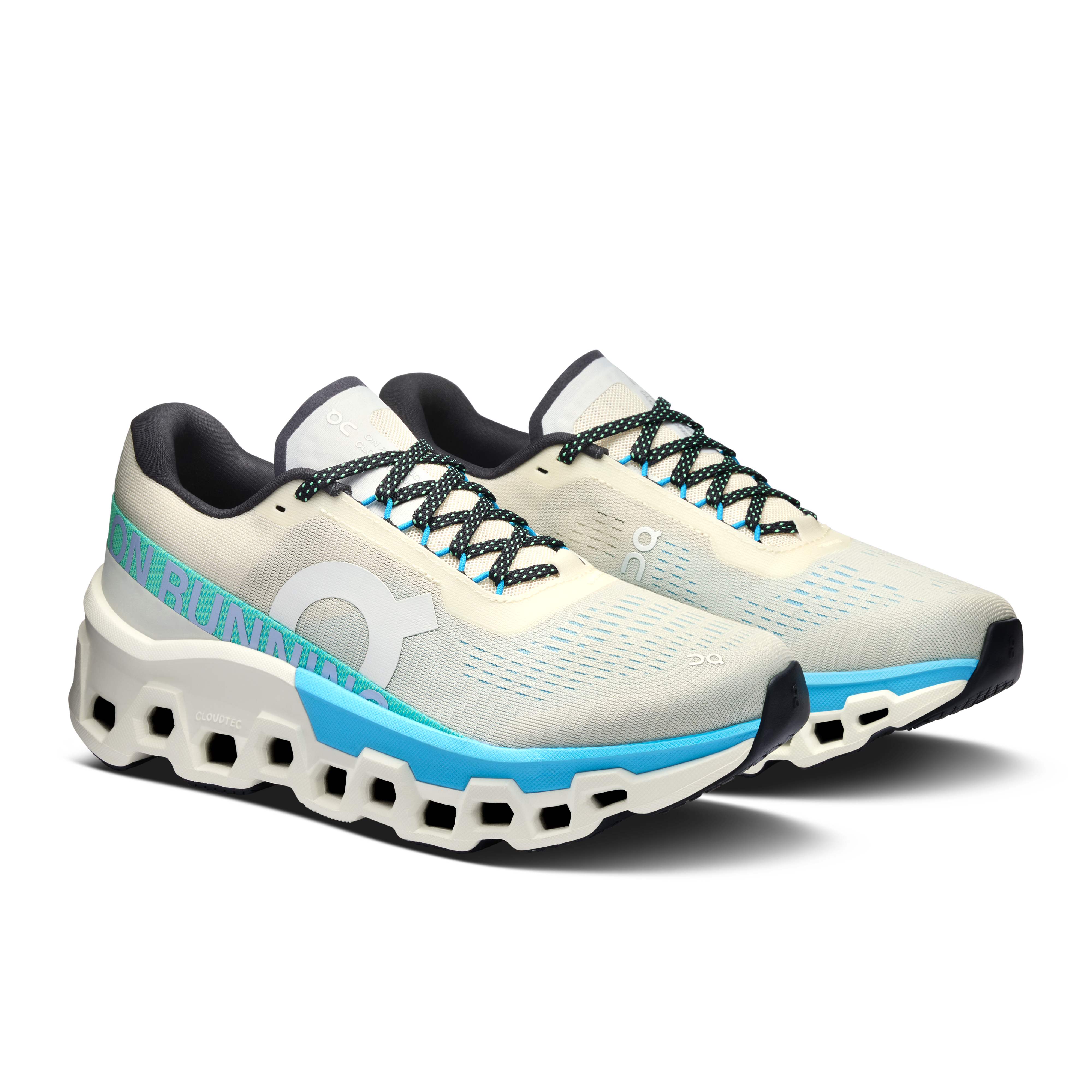 On Cloudmonster 2 Cream & Horizon Women Road running Shoes